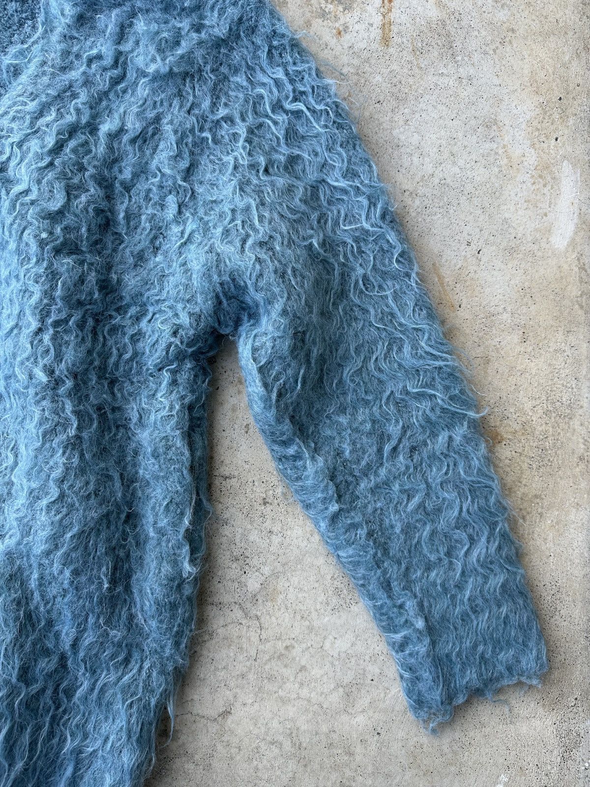 Japanese Brand Shaggy Public Tokyo Fur Mohair curly monster kurt cardigan Size US L / EU 52-54 / 3 - 3 Thumbnail