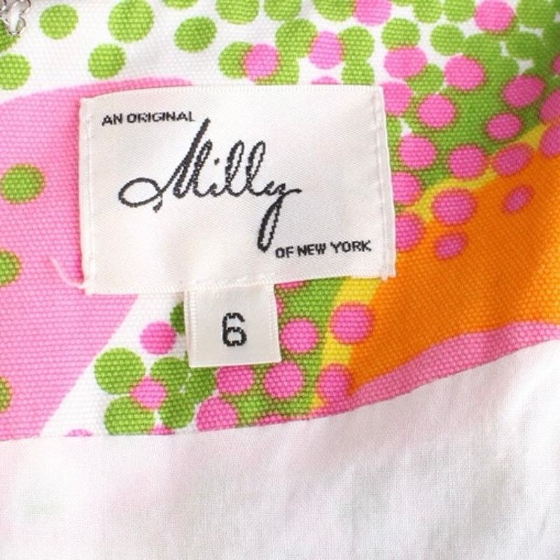 Other Milly of New York Vintage 1970s Floral Cotton Dress Size M / US 6-8 / IT 42-44 - 6 Thumbnail