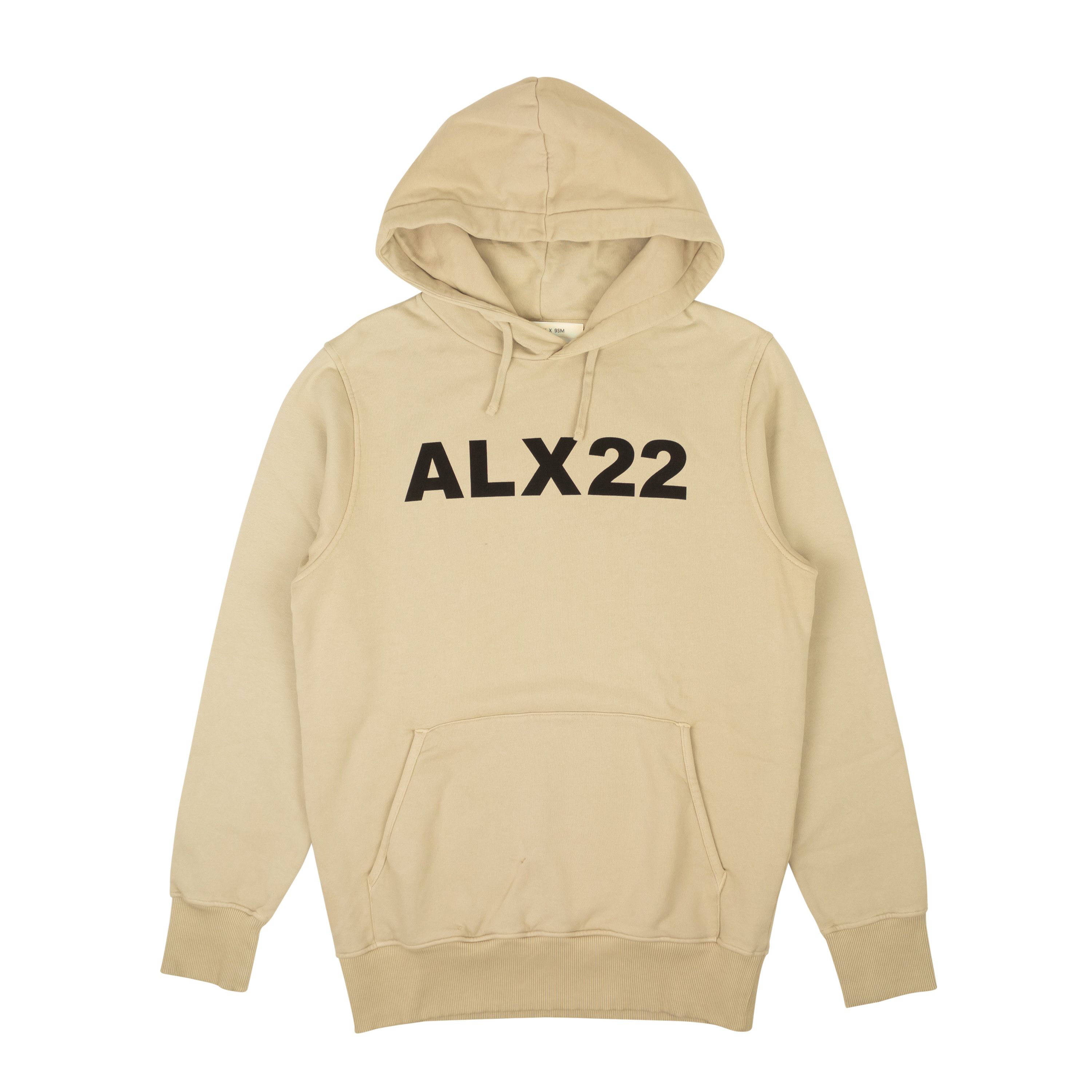 image of Alyx Beige Alx22 Logo Pullover Hoodie Sweatshirt Size M, Men's