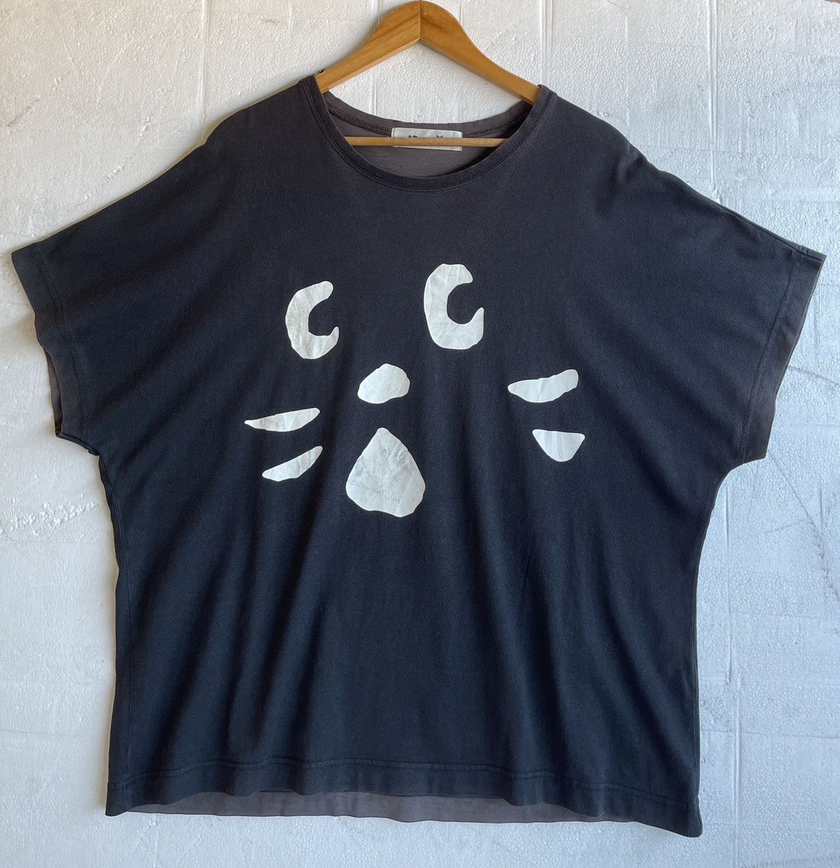 Ne-Net Vintage90s THRASHED🔥Ne-Net🔥Big Face Cat Faded Black Tshirt Size US L / EU 52-54 / 3 - 1 Thumbnail