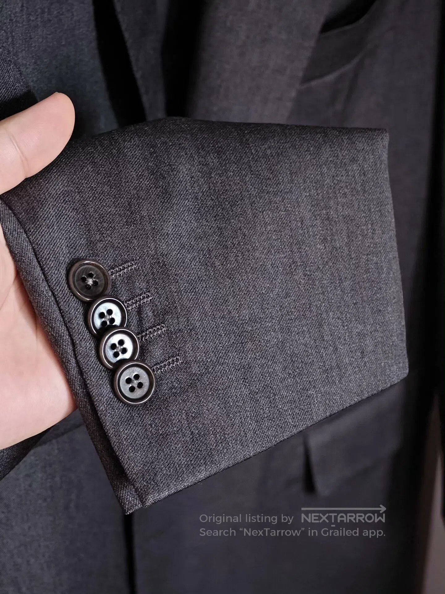 Caruso Caruso Gray Wool Suit Jacket. Size US L / EU 52-54 / 3 - 4 Thumbnail