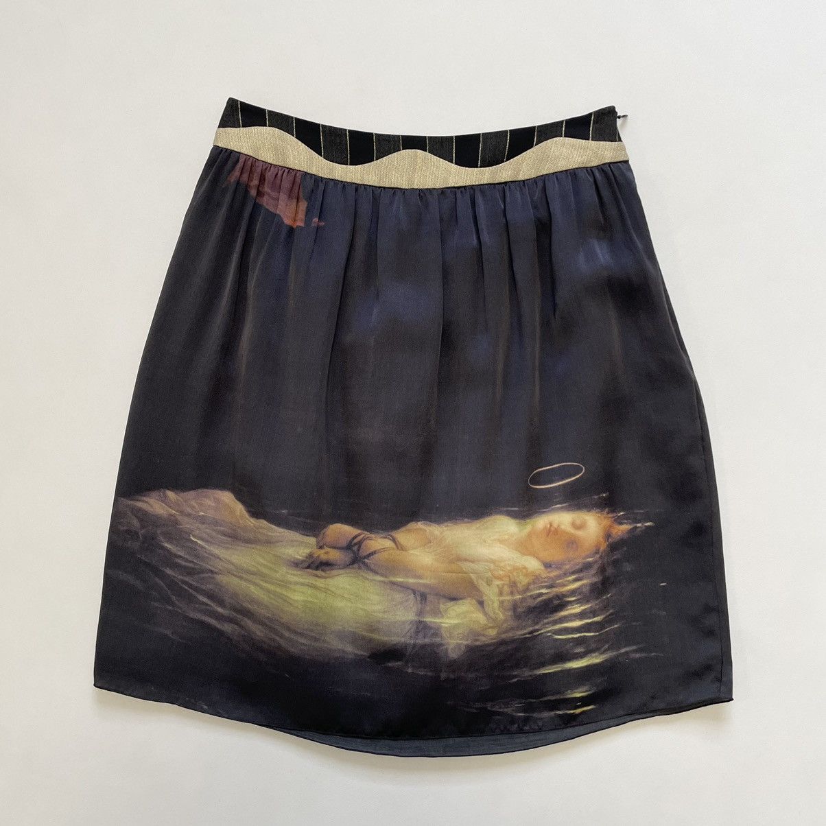 Undercover S/S 09 ‘Young Martyr’ Print Silk Midi Skirt Size 27" / US 4 / IT 40 - 17 Thumbnail