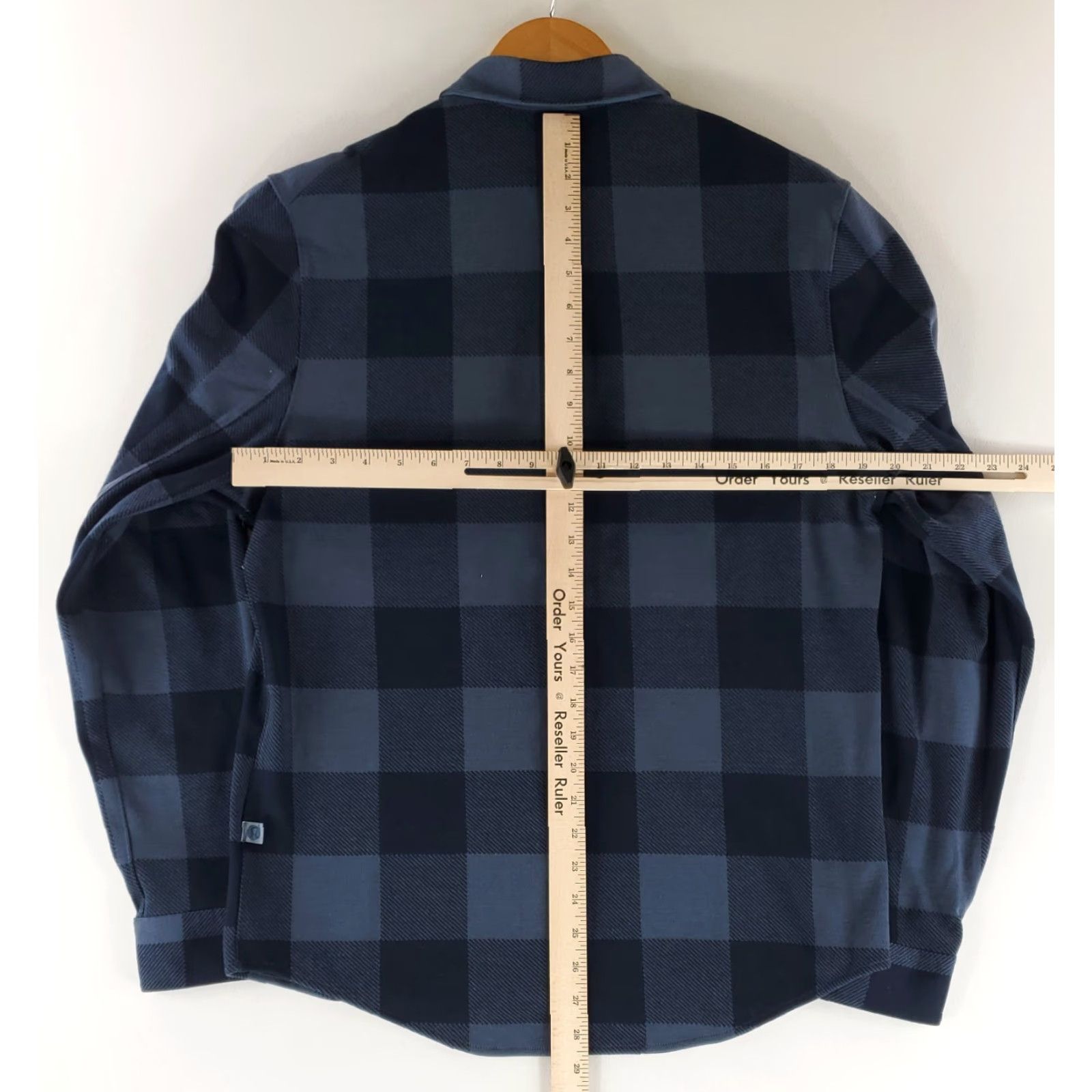 Lululemon Lululemon Soft Knit Overshirt Buffalo Check Blue Plaid Long Sleeve Mens M NWT Shirt Size US M / EU 48-50 / 2 - 7 Thumbnail