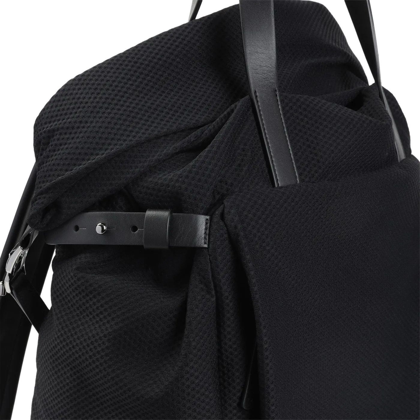 Giorgio Armani GIORGIO ARMANI Black Mesh Backpack New & Authentic Size ONE SIZE - 4 Thumbnail