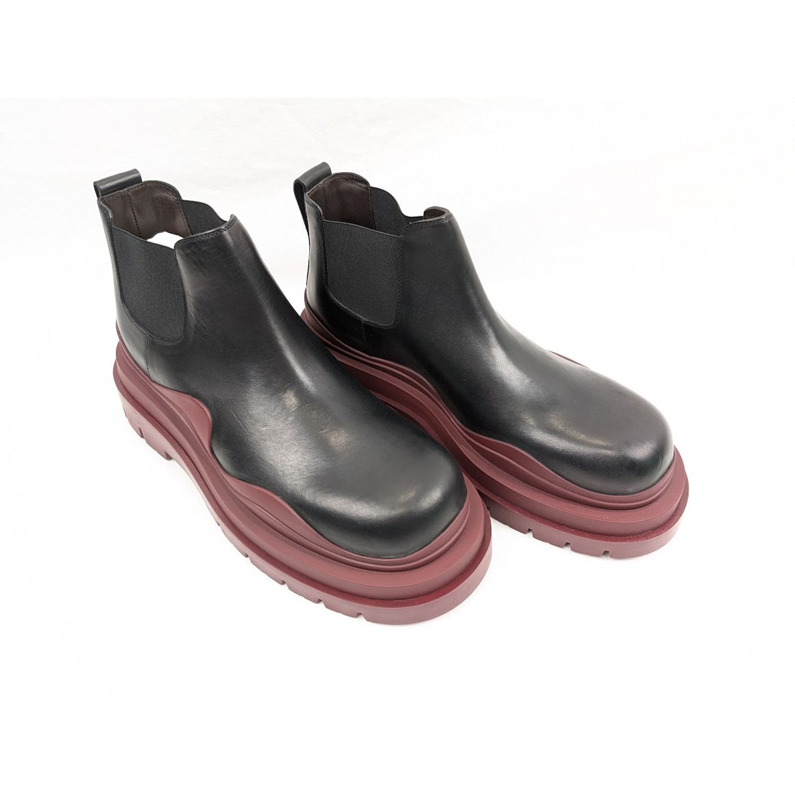 Bottega Veneta o1rshd1 Military Calf Tire Boots in Black Size US 10.5 / EU 43-44 - 16 Thumbnail