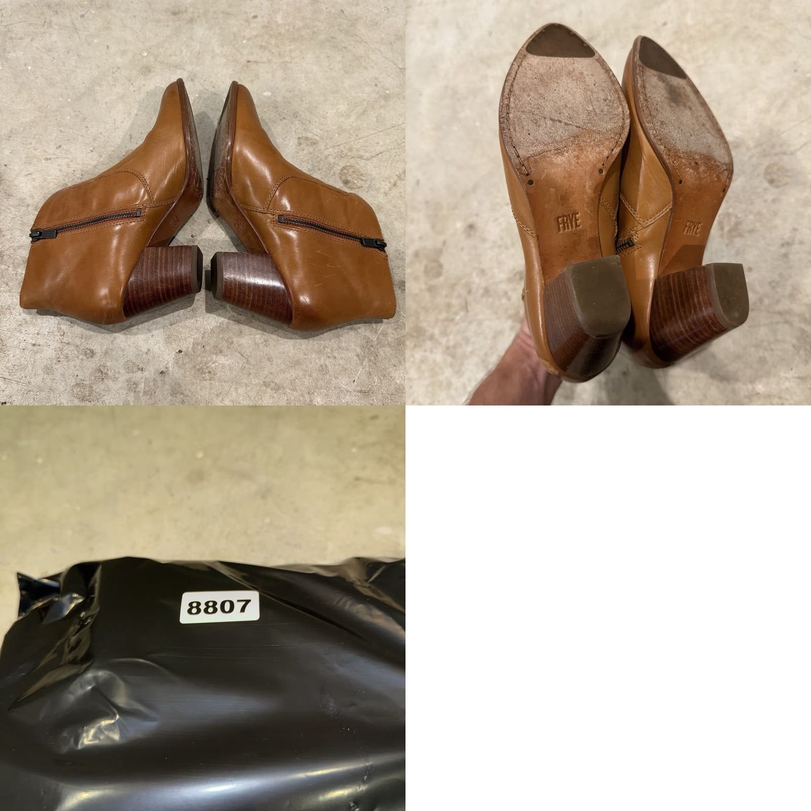 Frye VINTAGE Frye Jennifer Women's Bootie Ankle Leather Boots 8M Cognac Tan Boots Mens? Size US 8 / IT 38 - 8 Thumbnail