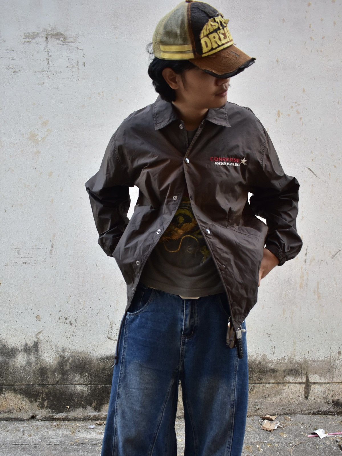 Converse × Vintage Sun Faded Converse Light Jacket Size US M / EU 48-50 / 2 - 1 Thumbnail