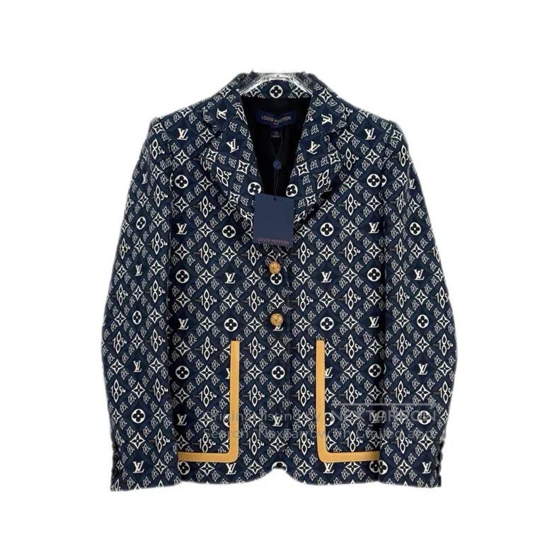 Louis Vuitton Louis Vuitton Dark blue suit jacket with classic logo blaz Size XS / US 0-2 / IT 36-38 - 1 Thumbnail