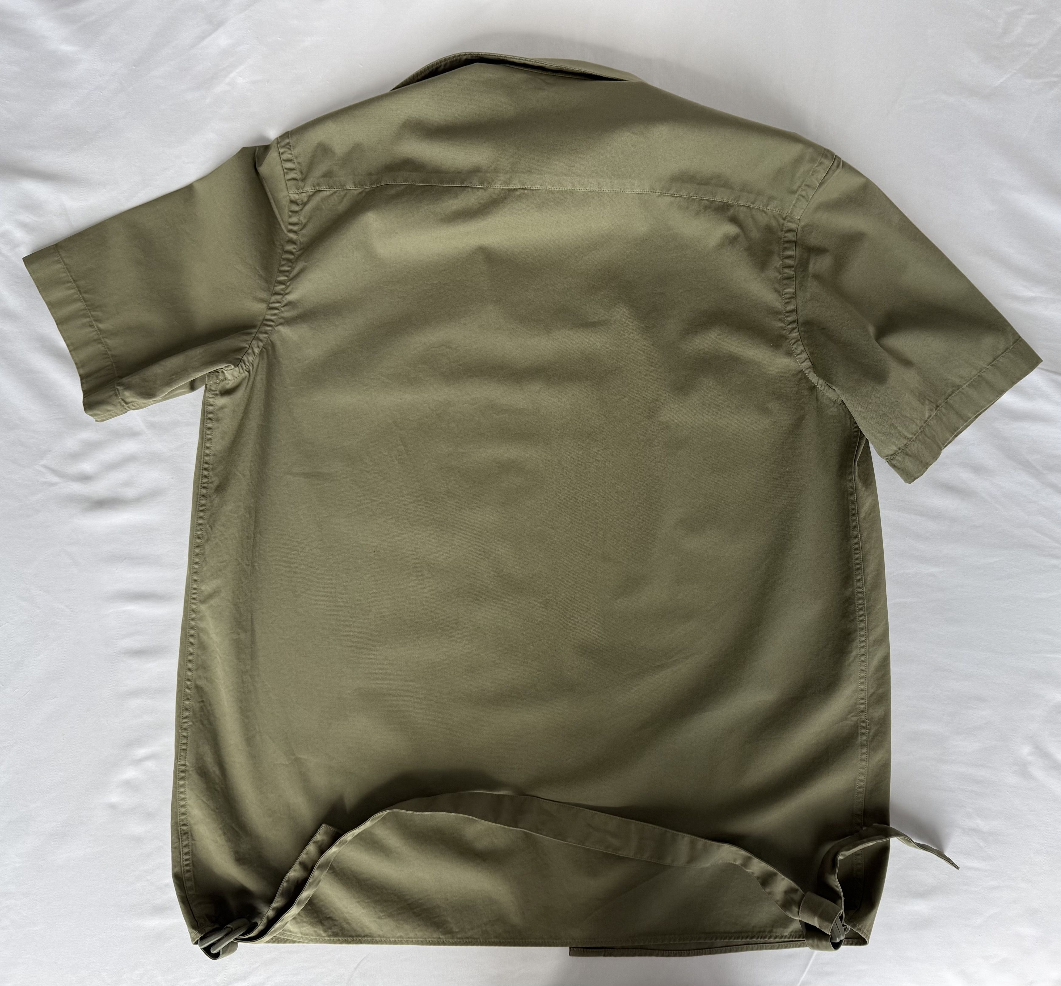 Helmut Lang Helmut Lang Olive Green Short Sleeve Button Shirt XS Size US XS / EU 42 / 0 - 6 Thumbnail