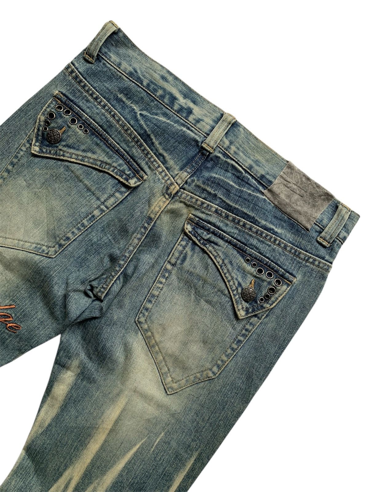 Japanese Brand g-land edge ripped distressed flared y2k grunge style Size US 31 - 6 Thumbnail