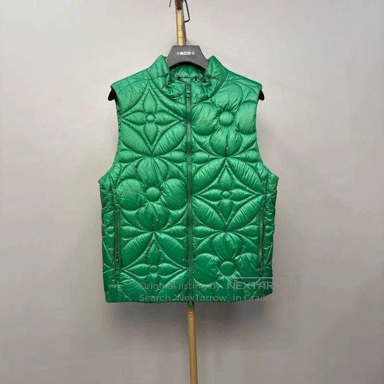 Louis Vuitton Louis Vuitton Green Padded Vest- Size US L / EU 52-54 / 3 - 1 Thumbnail
