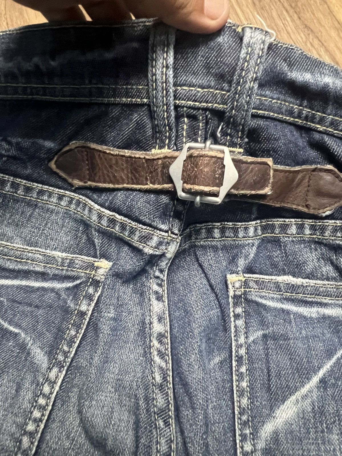 Michel Klein Archive Michel Klein Homme Cyber Grunge Y2K Flare Denim (43) Size US 31 - 15 Thumbnail