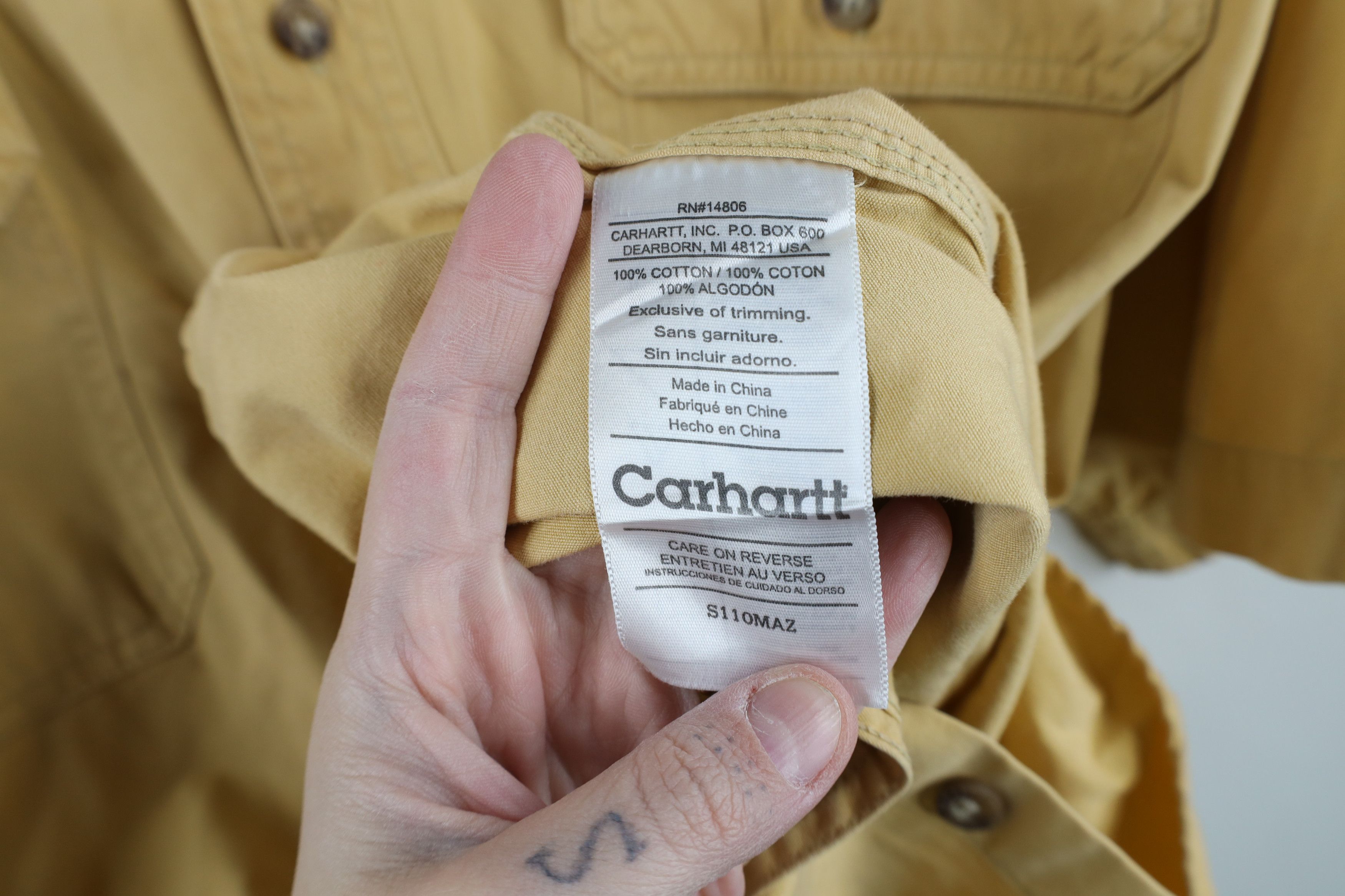 Carhartt × Vintage Vintage Carhartt Heavyweight Short Sleeve Collared Shirt Size US XL / EU 56 / 4 - 11 Thumbnail