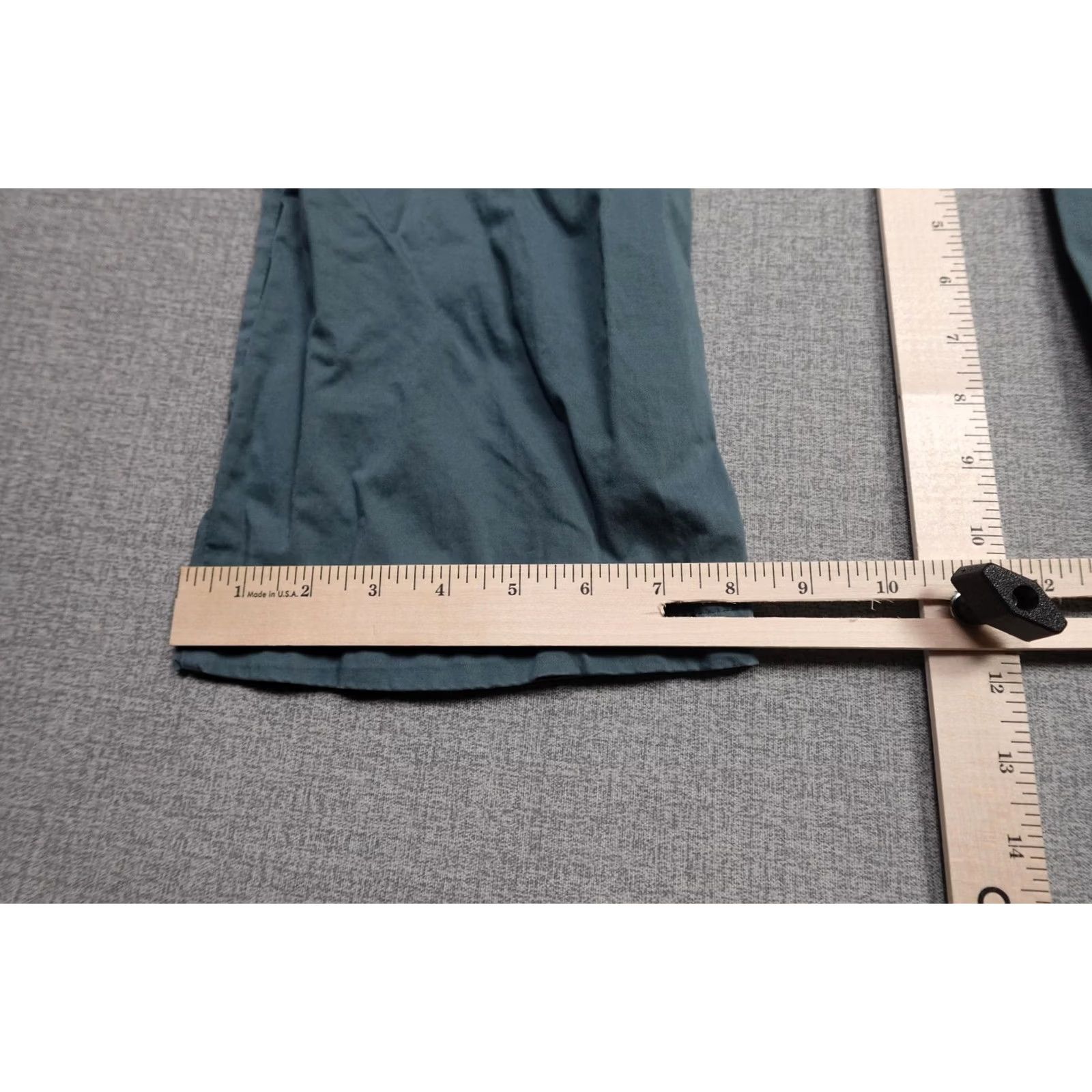 Vintage 32 Bar Blues Mens Chino Pants Regular 40x32 Green Casual Lightweight Stretch Pockets Zip Front Flat Front Vintage No Size US 40 / EU 56 - 5 Thumbnail