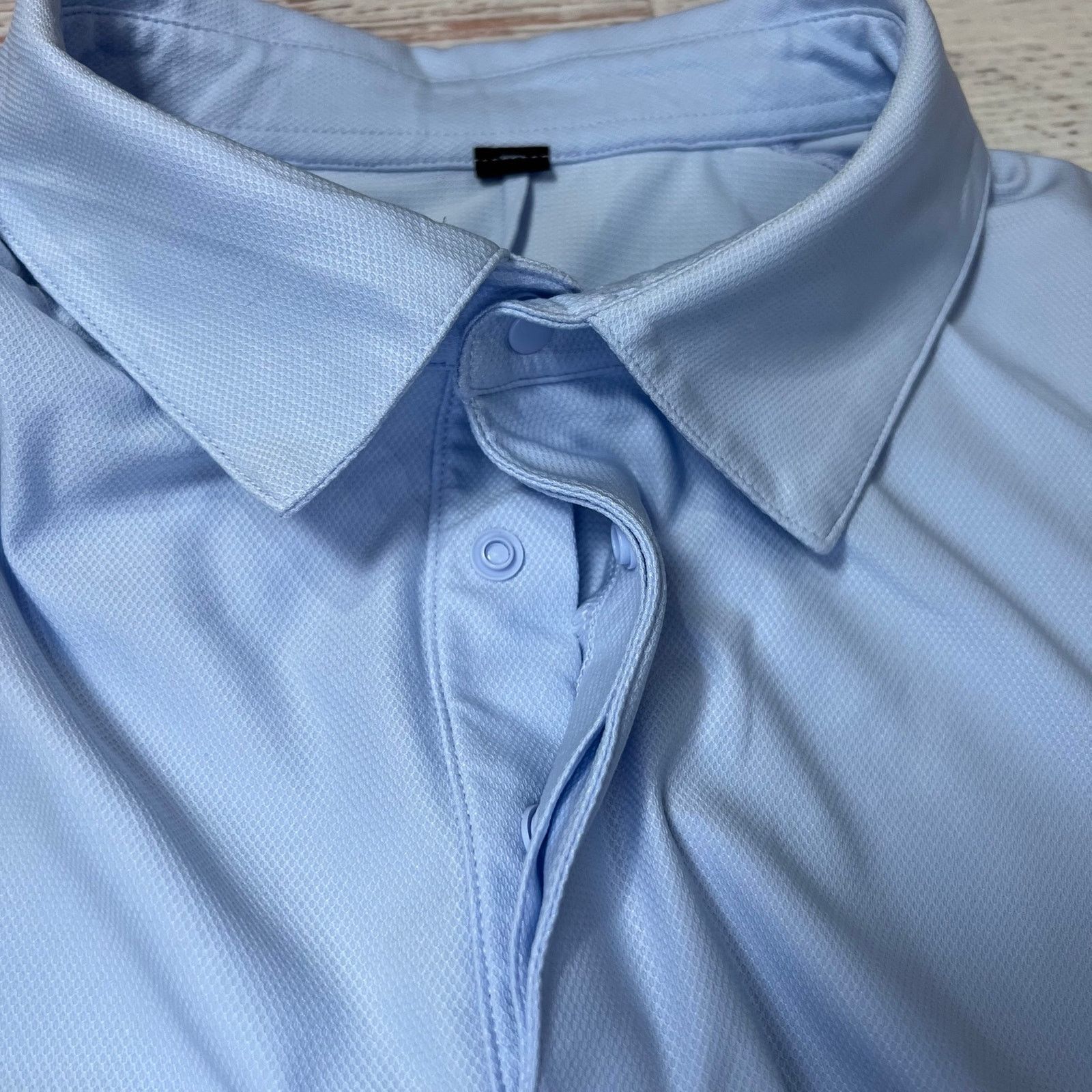 Lululemon Lululemon Performance Golf Polo Blue Slim Fit Size L Size US L / EU 52-54 / 3 - 3 Thumbnail