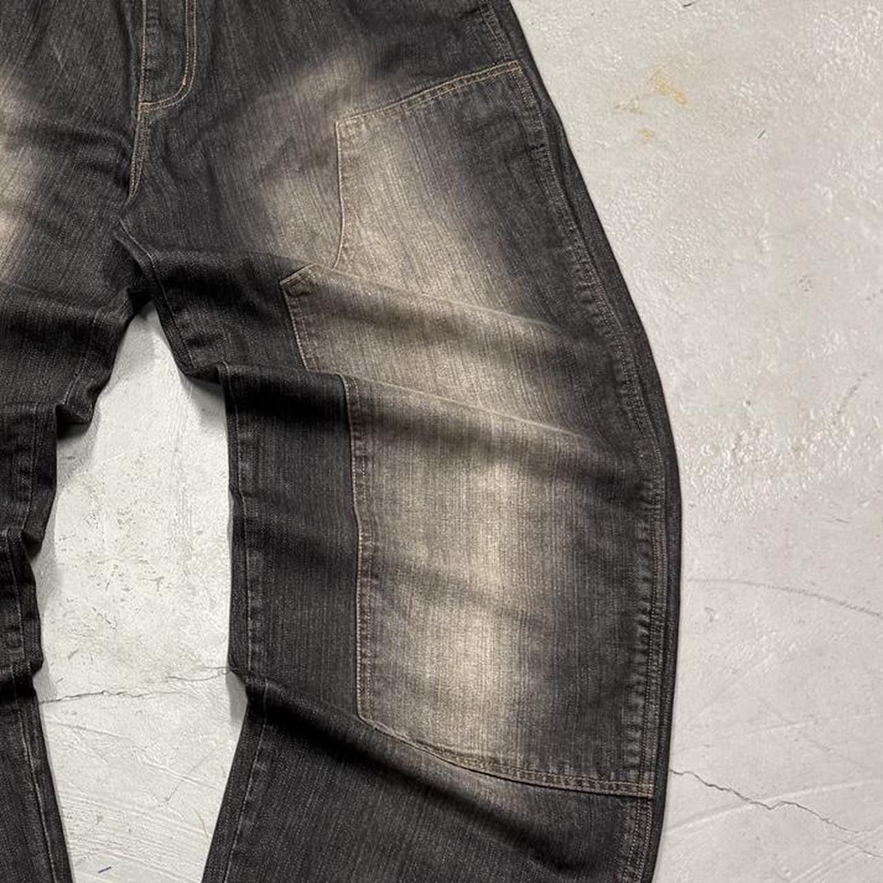Southpole Webs Black Gradient Double Knee Denim Y2K Jeans 34 x 31 Size US 34 / EU 50 - 5 Thumbnail