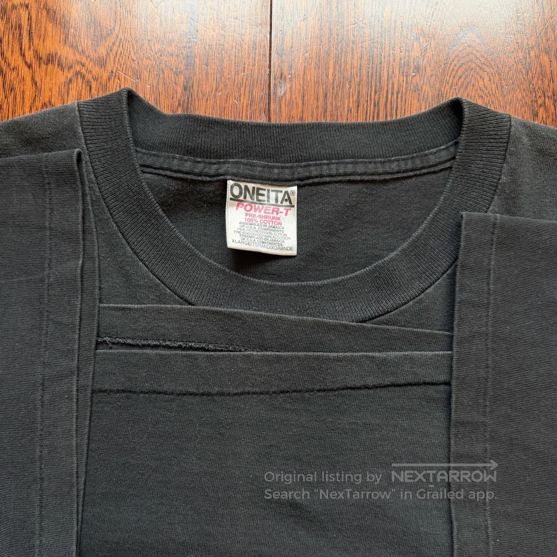 Vintage Vintage 90s Black Blank Tee. Size US M / EU 48-50 / 2 - 4 Thumbnail