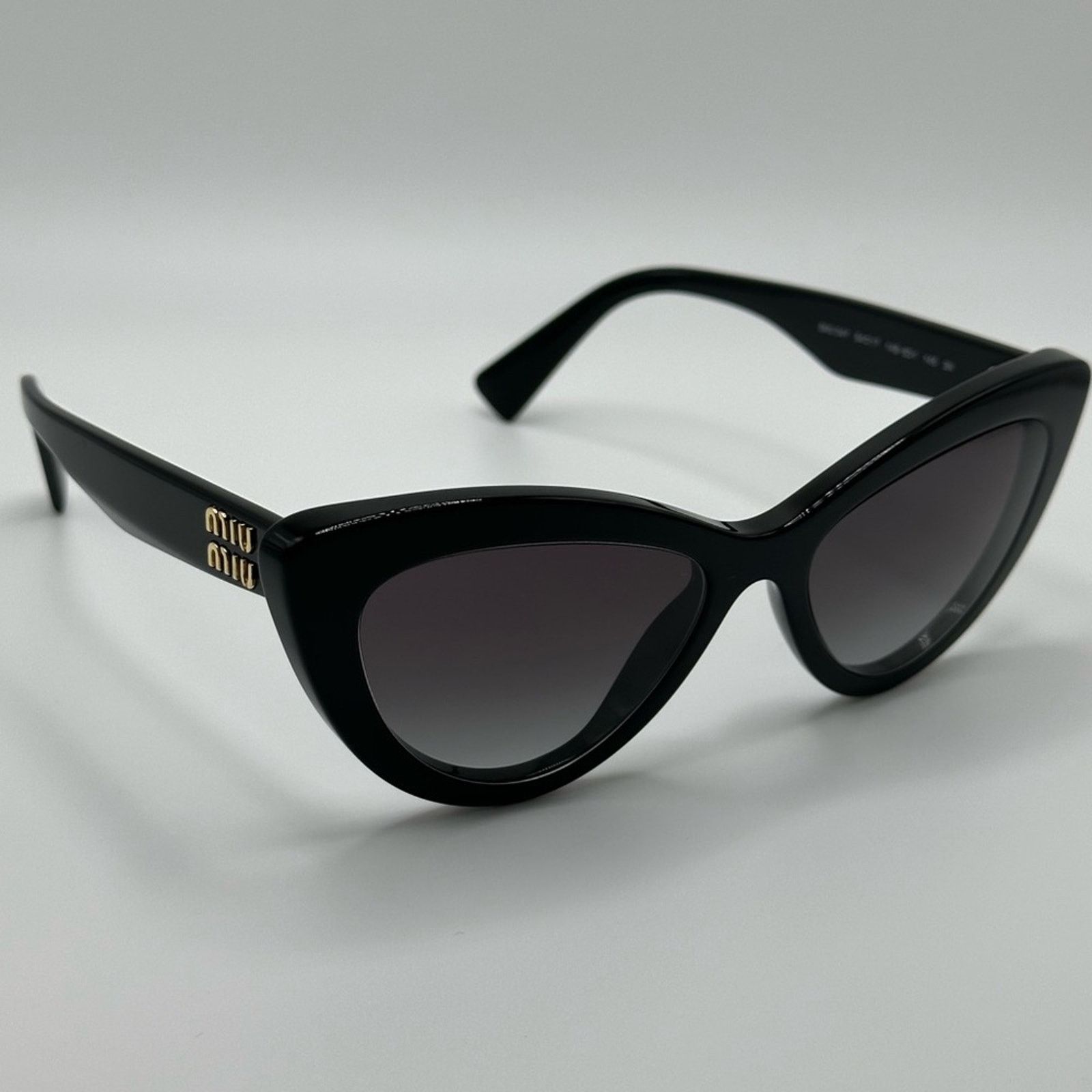 Miu Miu NEW MIU MIU MU04YS 1AB5D1 Black Gradient Grey Women Size ONE SIZE - 6 Thumbnail