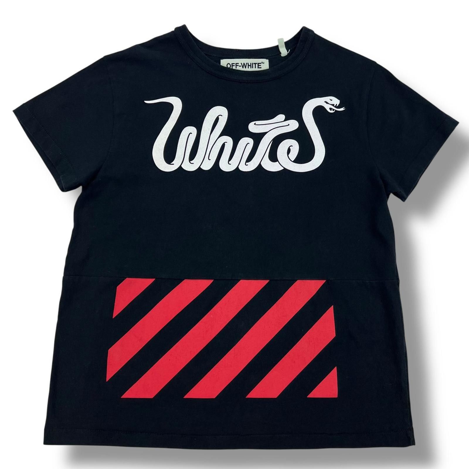 Off-White Off-White Snake Diagonal T Shirt Size US M / EU 48-50 / 2 - 1 Thumbnail