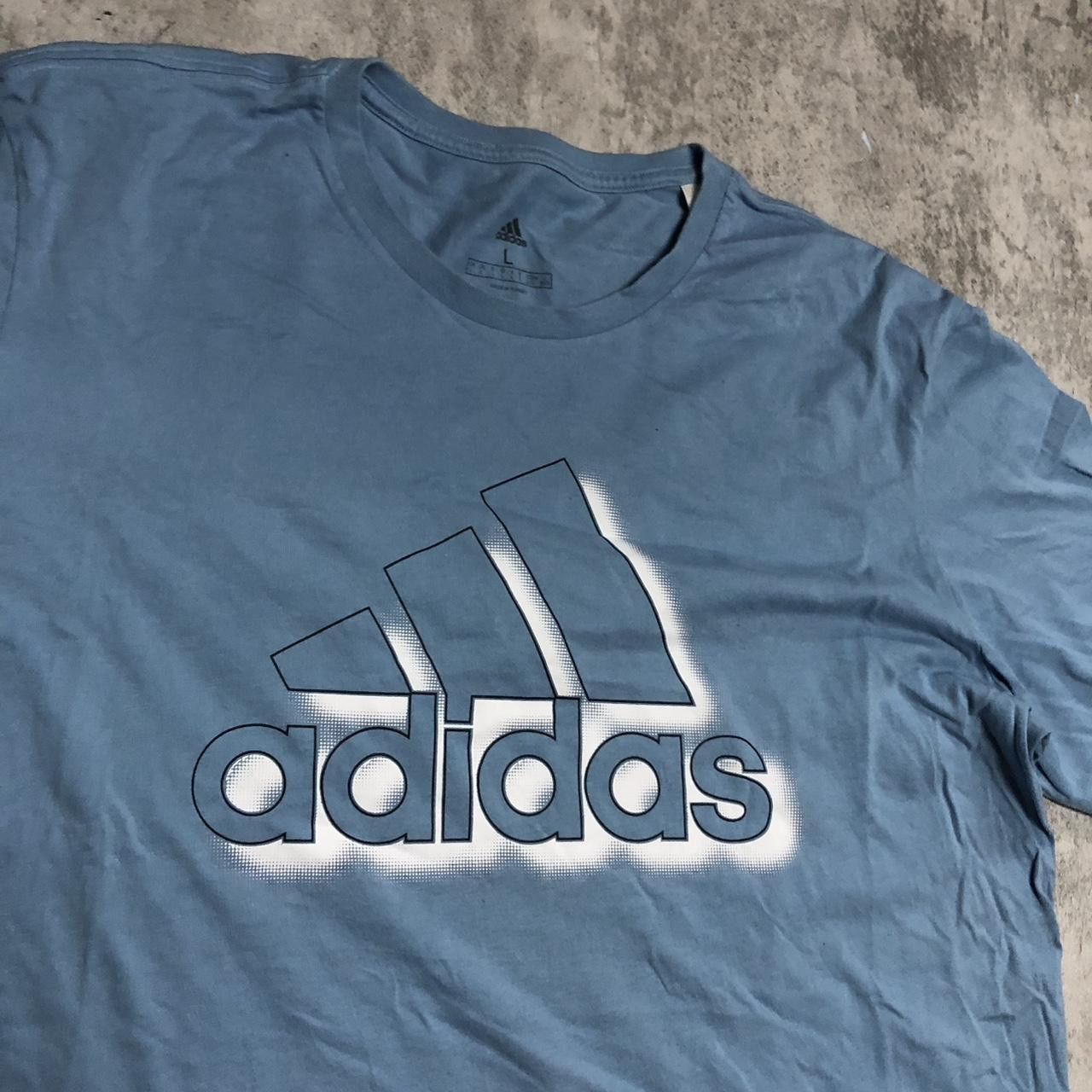 Adidas Blue Adidas crew neck t-shirt Size US L / EU 52-54 / 3 - 2 Thumbnail