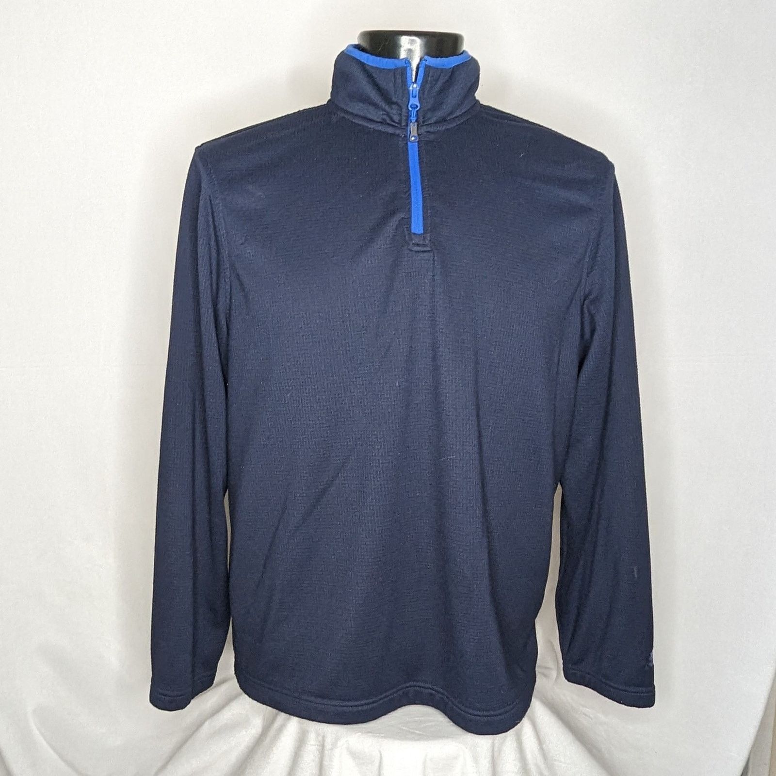 Starter Starter Men's 1/4 Zip Pullover Sweater Blue XL Vintage Size US XL / EU 56 / 4 - 1 Thumbnail