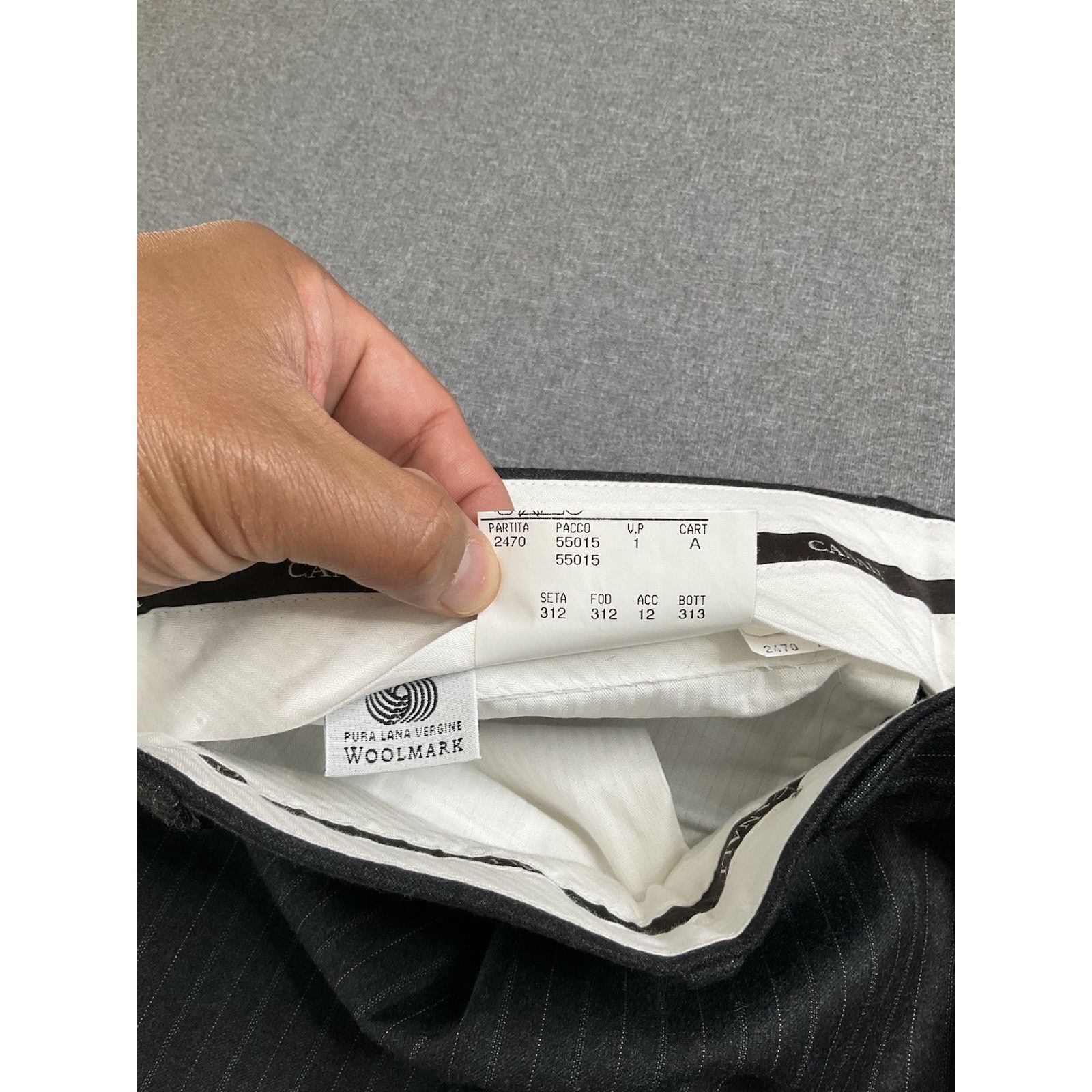 Canali Canali Italy Black suit -AL13290/38 Size IT 54 / US 44R Size 44R - 18 Thumbnail