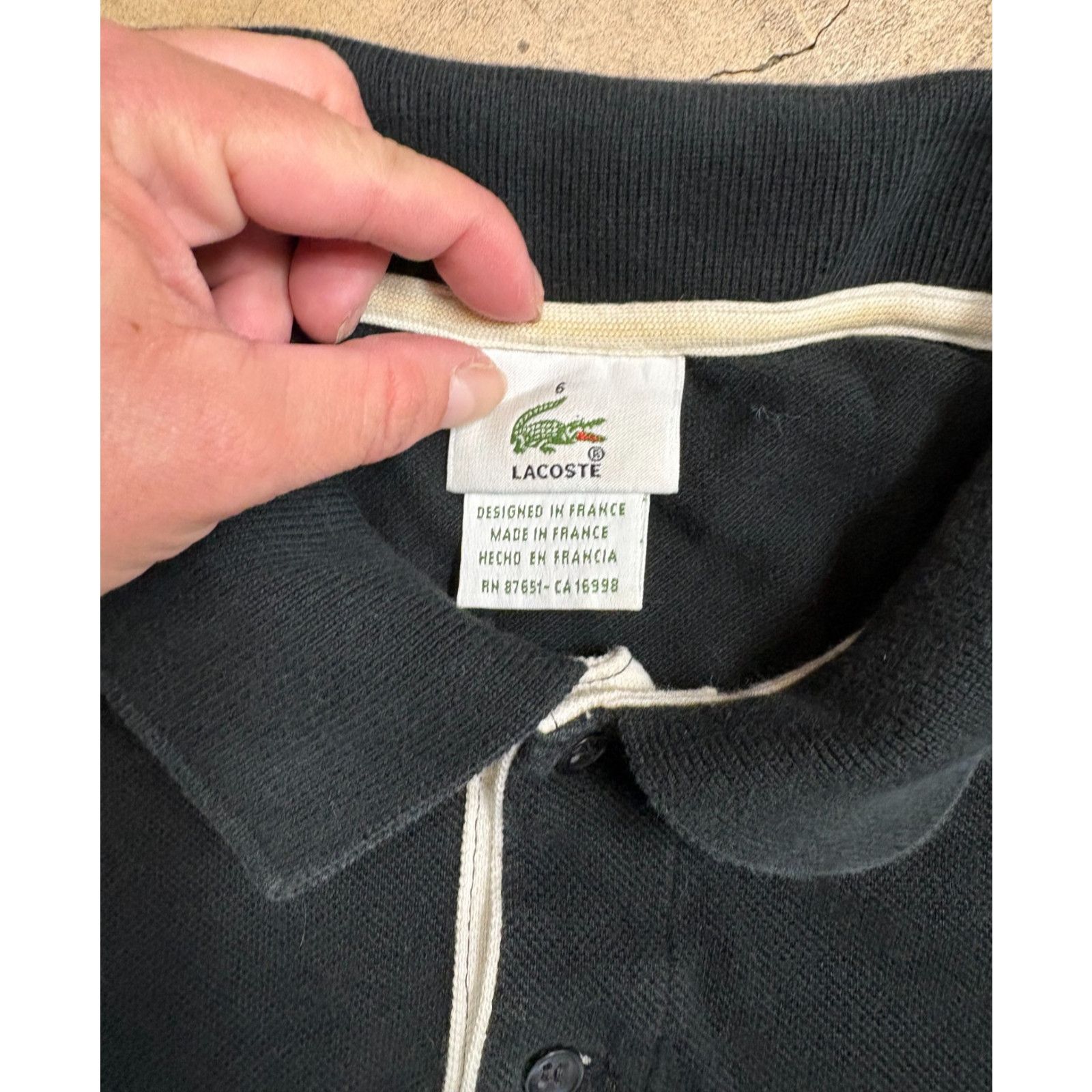 Lacoste Vintage Lacoste Golf Black Polo Shirt Mens XL Pocket Croc Size US XL / EU 56 / 4 - 2 Thumbnail