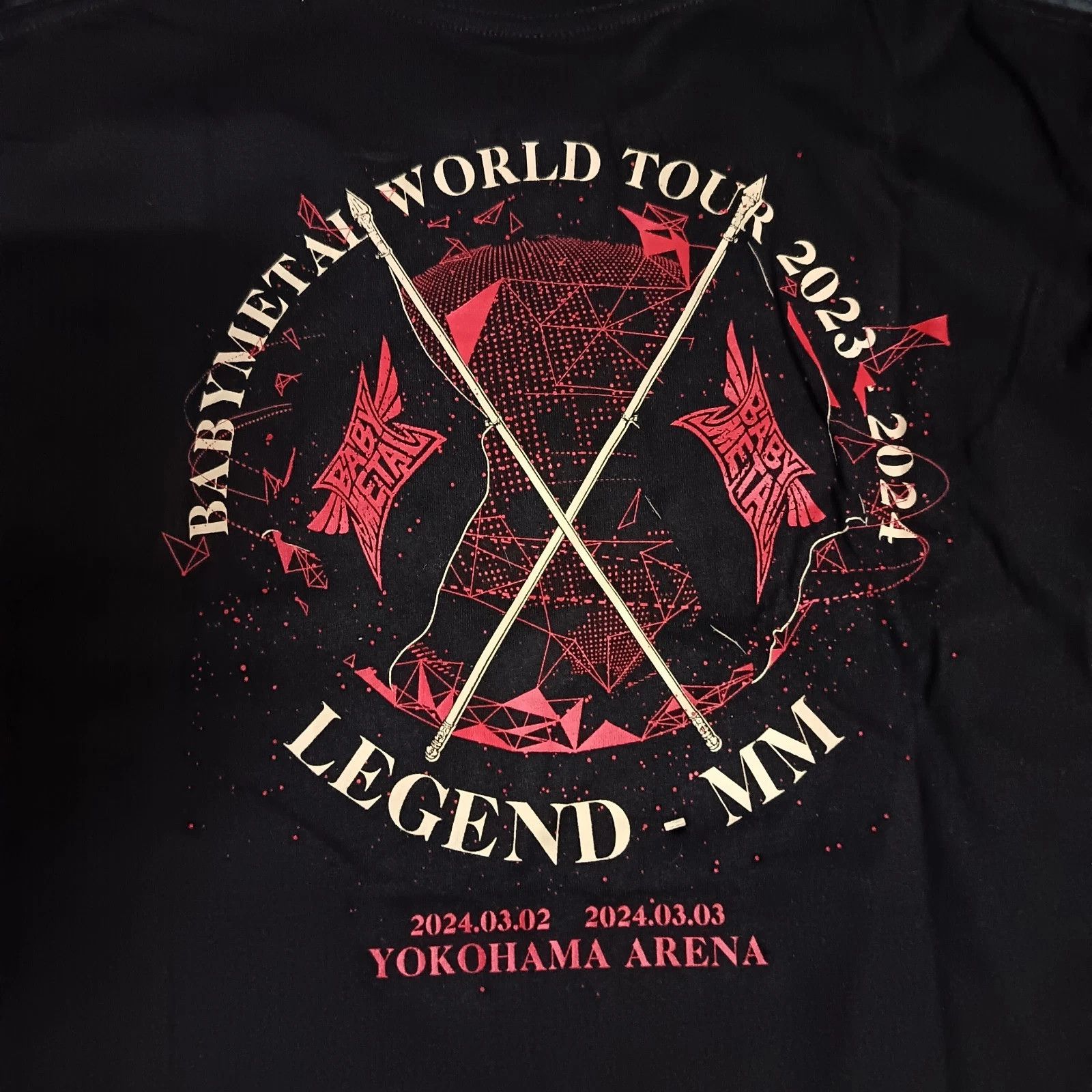 Band Tees Babymetal "New World" Legend MM Yokohama Arena Metal Tee Size US L / EU 52-54 / 3 - 5 Thumbnail