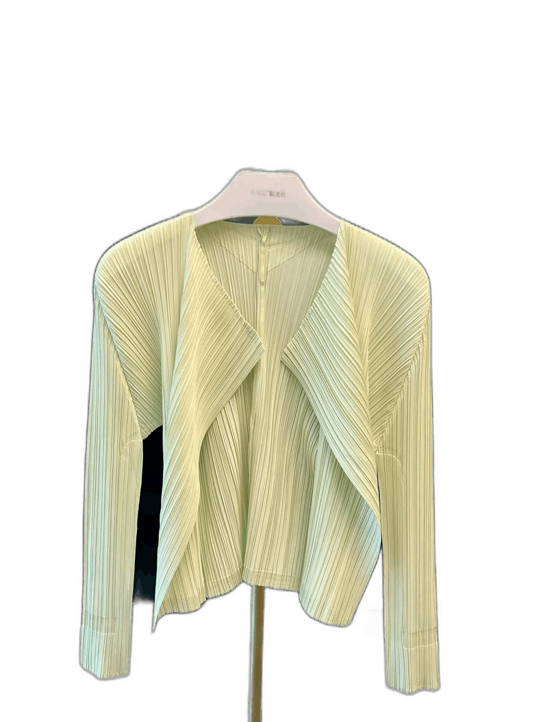 Issey Miyake Issey Miyake Light Apple Yellow Cardigan-yf Size US L / EU 52-54 / 3 - 1 Thumbnail
