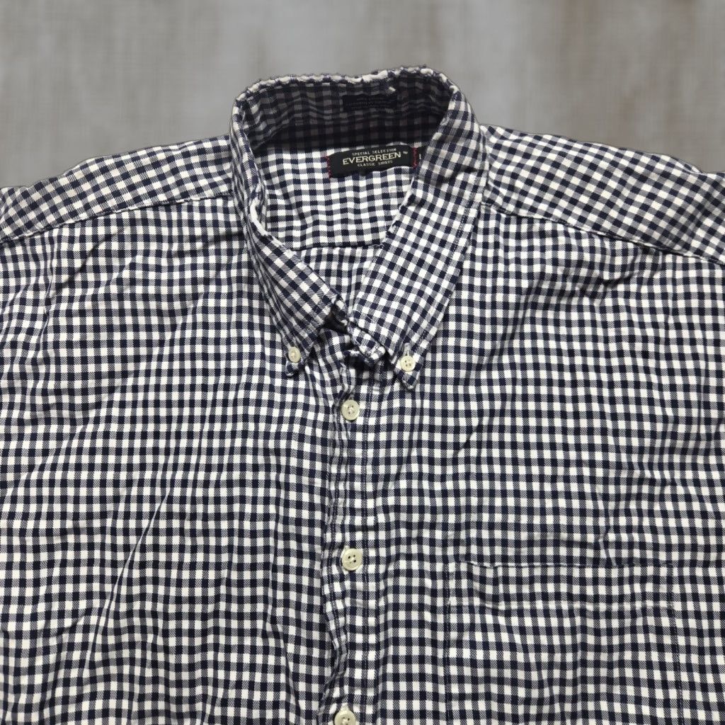 Evergreen Evergreen Shirt Button-Up Long Sleeve Black 100% Cotton Men L Casual Vintage No N/A Size US L / EU 52-54 / 3 - 1 Thumbnail