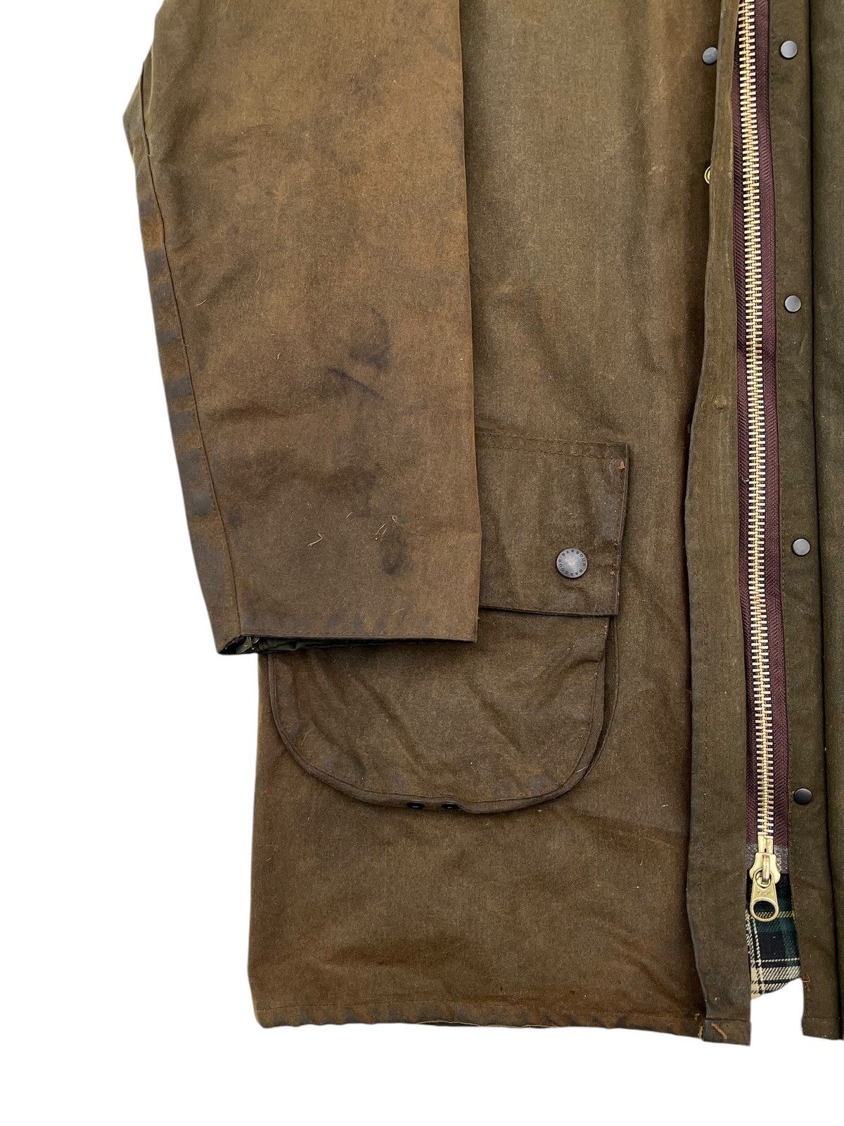Barbour Vintage Barbour Waxed Solway Zipper Jacket Size US L / EU 52-54 / 3 - 5 Thumbnail