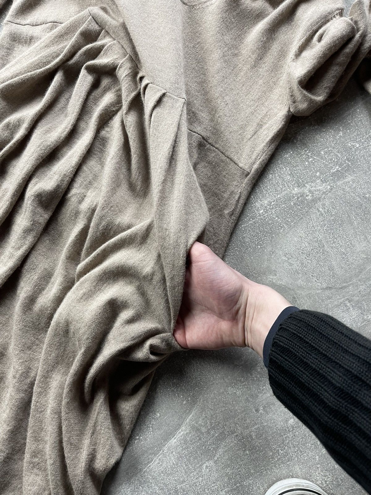 Other Dudu Roma Women’s Knit Dress Wool Silk Cashmere Blend Beige Size S / US 4 / IT 40 - 6 Thumbnail