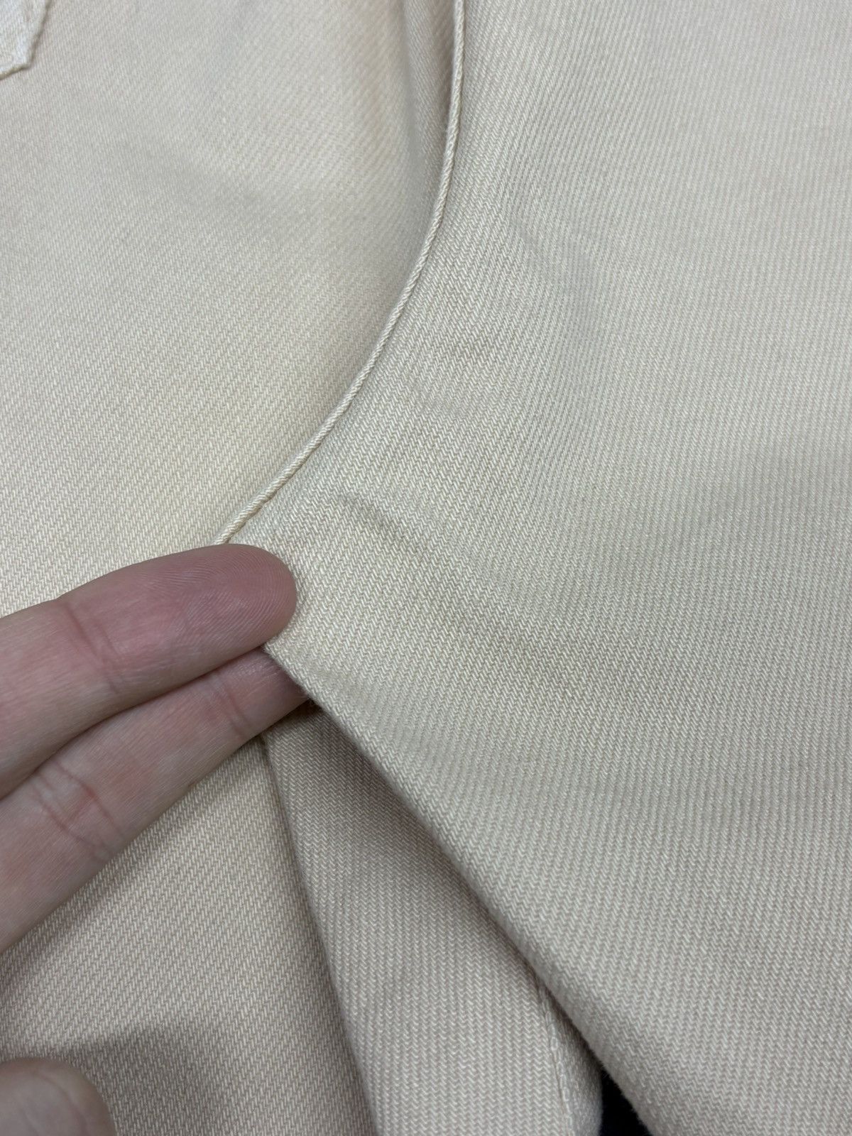 Dries Van Noten Dries Van Noten Straight Beige Denim Jeans Size US 29 - 16 Thumbnail