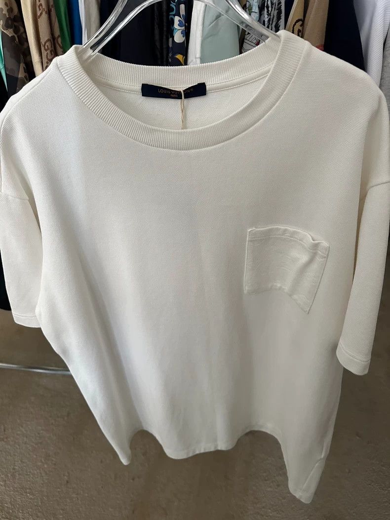 Louis Vuitton Louis Vuitton White Short Sleeve Top - dmc Size US L / EU 52-54 / 3 - 1 Thumbnail