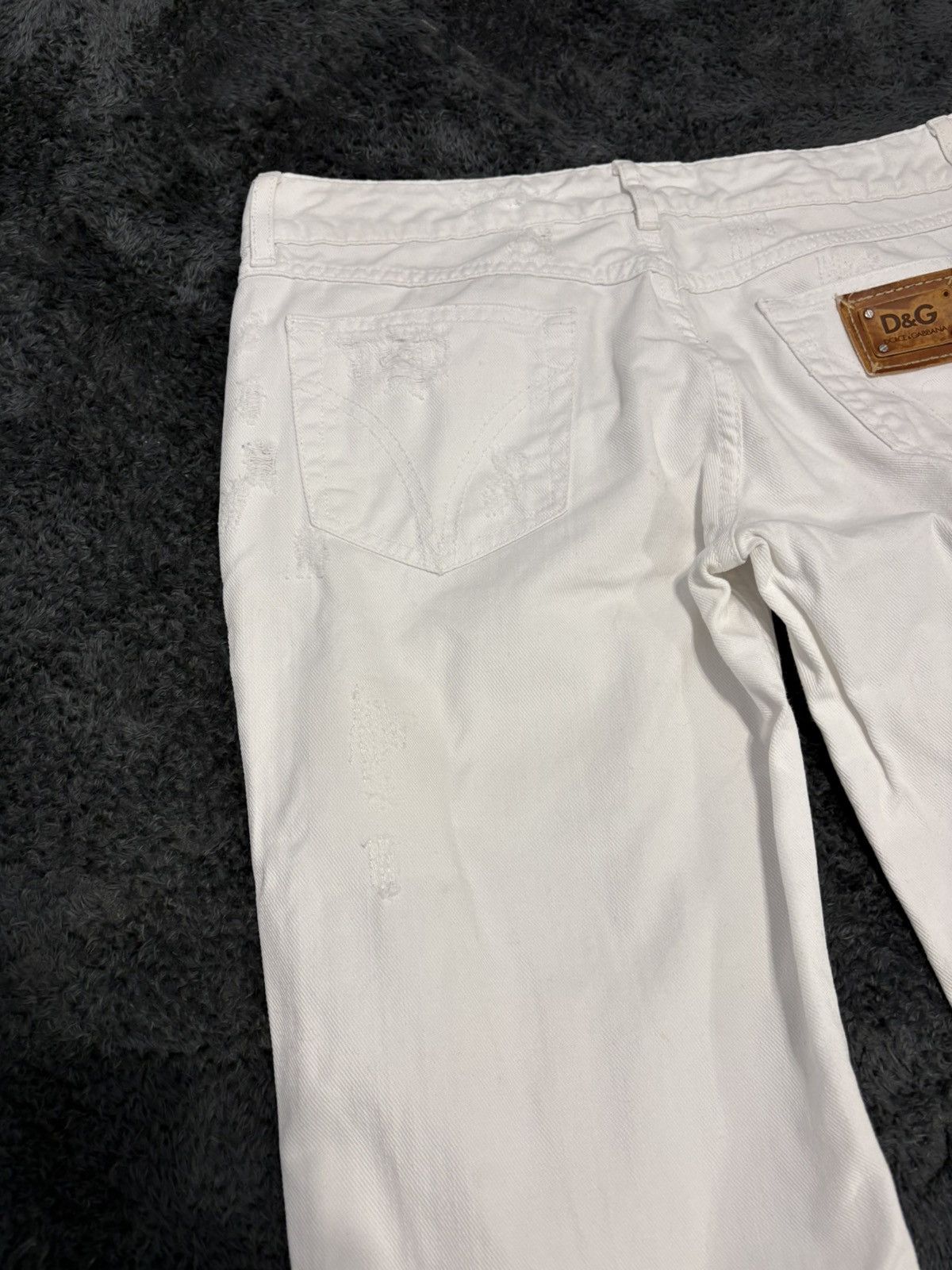 Dolce & Gabbana Rare Dolce & Gabbana Y2K Distressed Flared Jeans Size US 29 - 11 Thumbnail