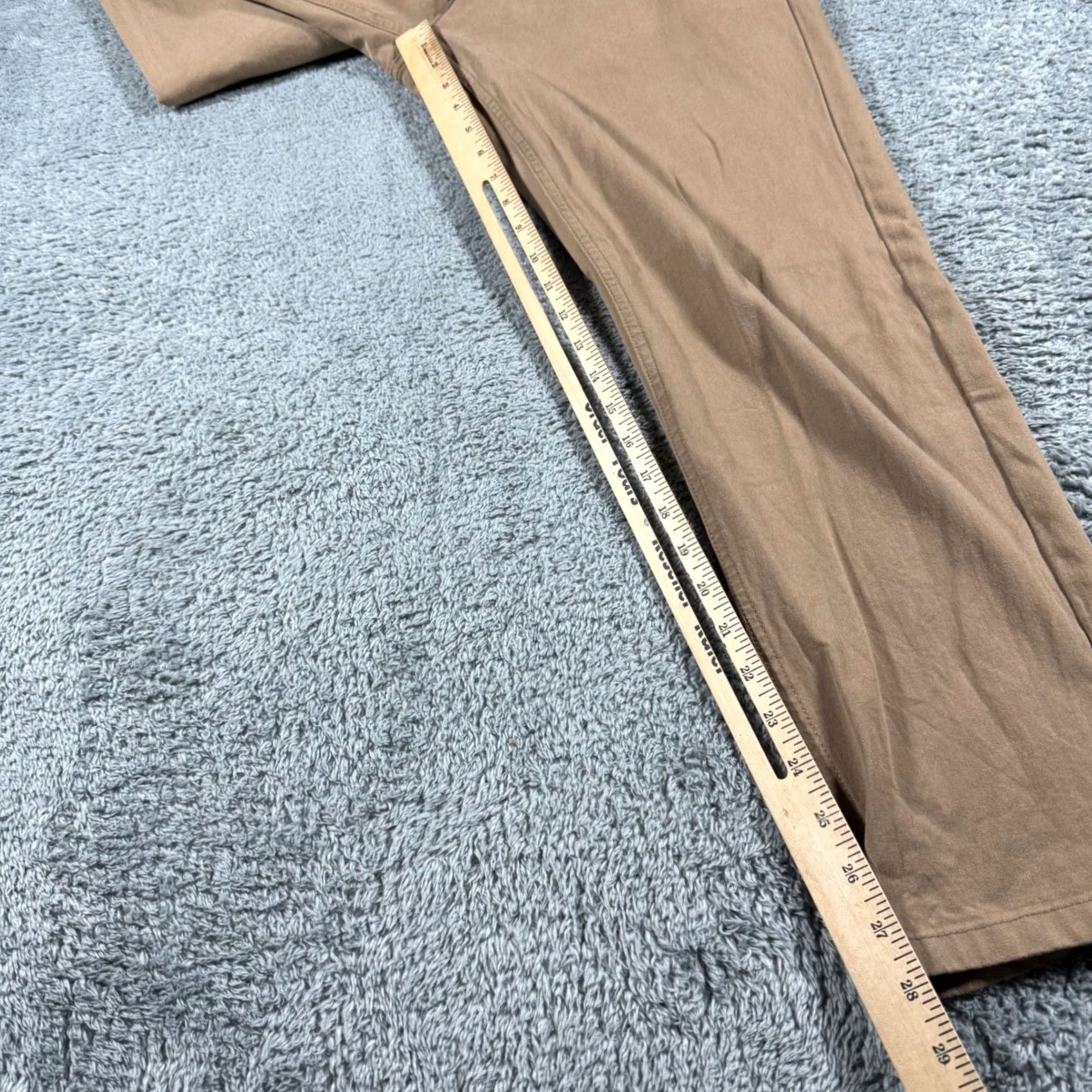 Vintage Mugsy Belmonts Chinos Pants Men 31x30 (31x28) Comfort Stretch Brown Size US 31 - 8 Thumbnail
