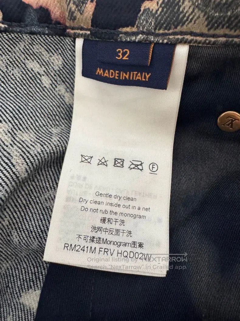 Louis Vuitton LV Monogram Print Denim Jeans . Size US 32 / EU 48 - 5 Thumbnail