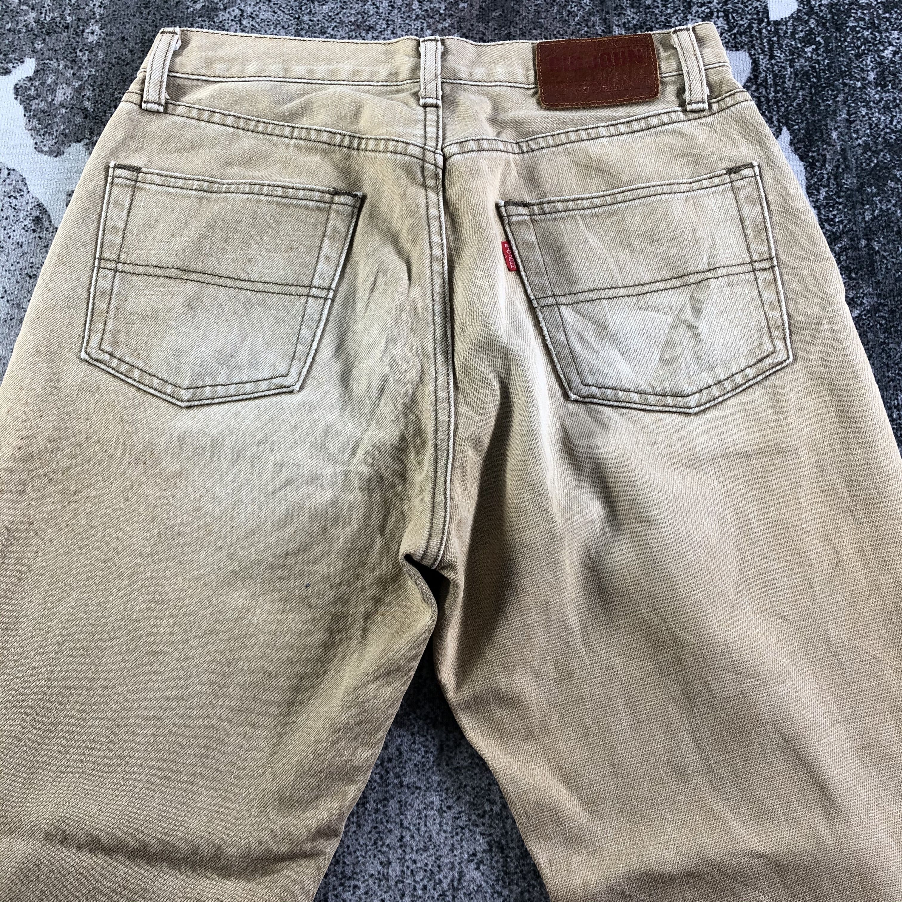 Big John Vintage Ripped Big John Jeans Faded Denim KJ3130 Size US 29 - 4 Thumbnail