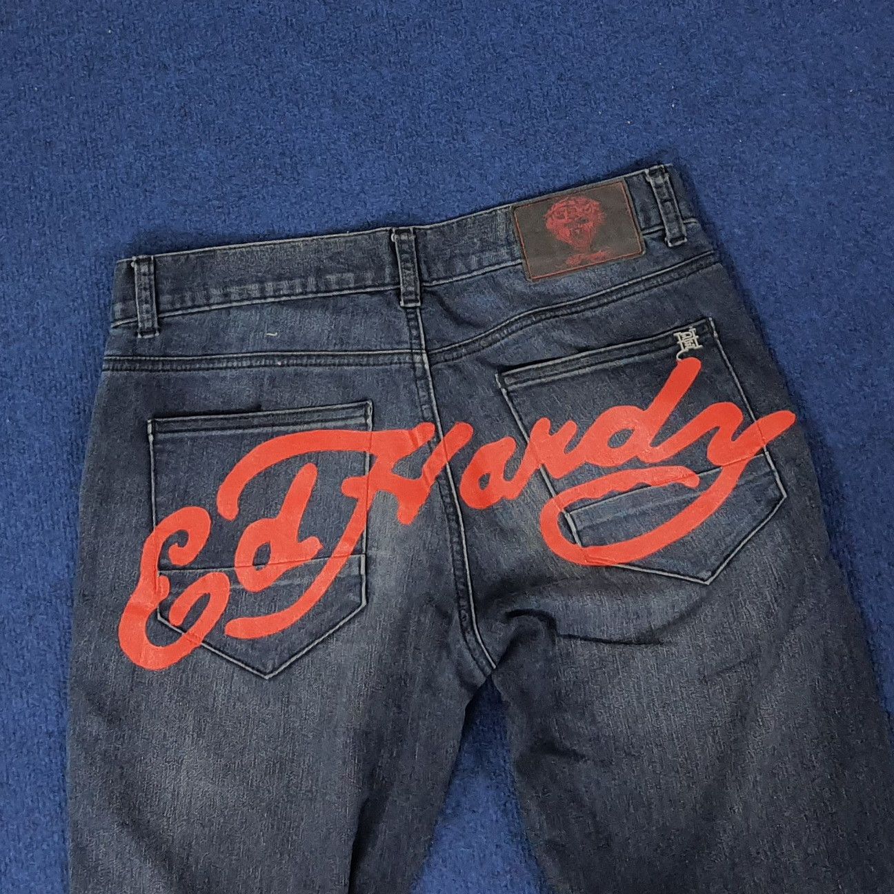 Designer × Ed Hardy × Vintage Vintage Ed Hardy Designer Custom Logo Jeans Size 30" / US 8 / IT 44 - 2 Thumbnail