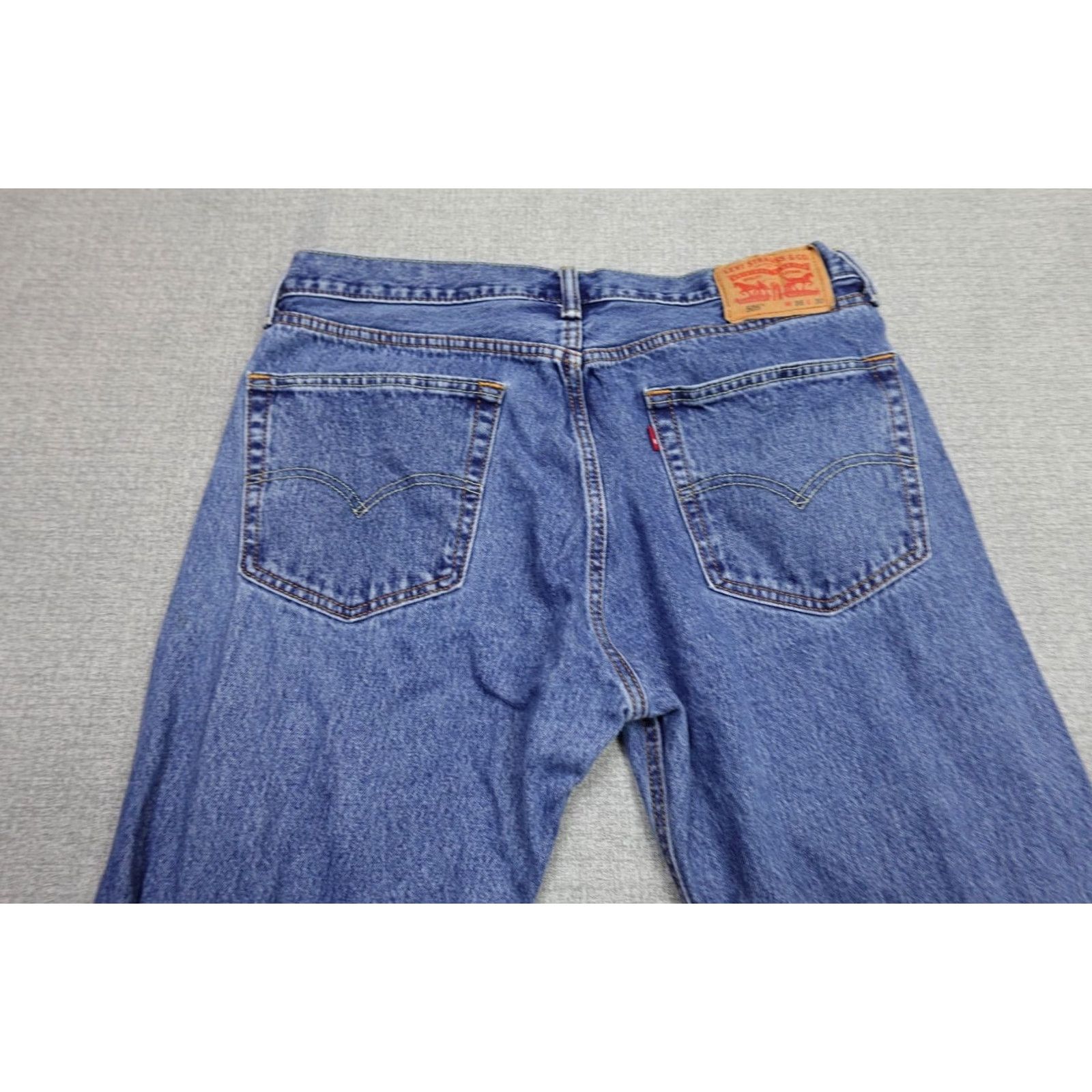 Levi's Levi's 505 Jeans Mens 36x30 Blue Regular Fit Dark Wash Rancher Western Cowboy Jeans Size US 36 / EU 52 - 5 Thumbnail