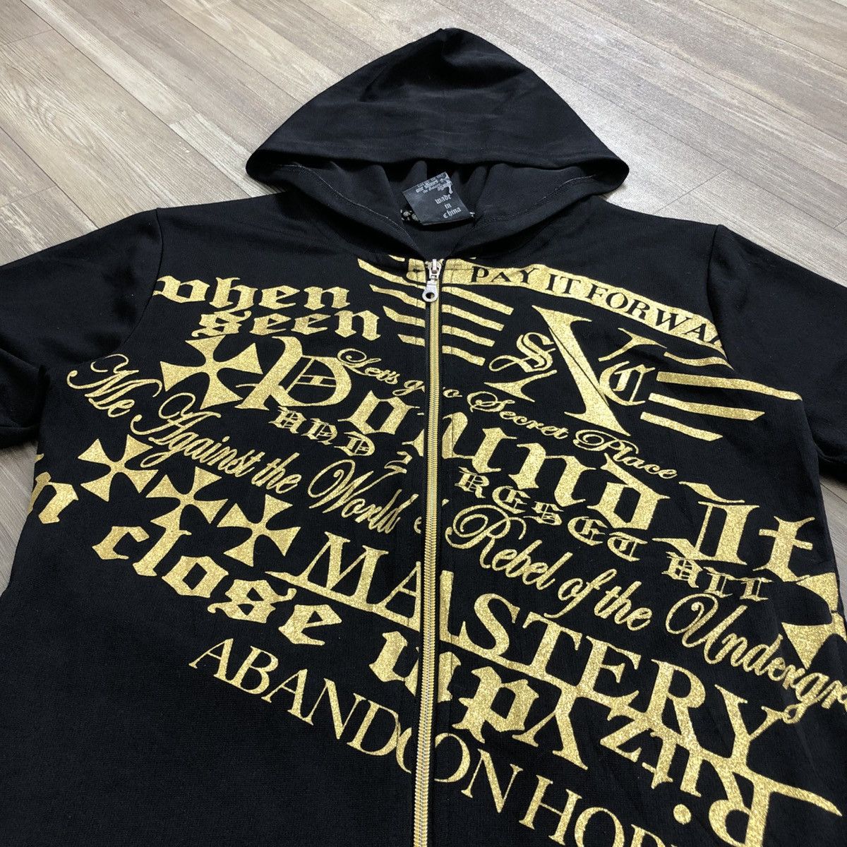 Japanese Brand × Le Grande Bleu (L.G.B.) 2000s Anawares & One Poem Tribal Goa Lgb Short Zipper Jacket Size US L / EU 52-54 / 3 - 3 Thumbnail