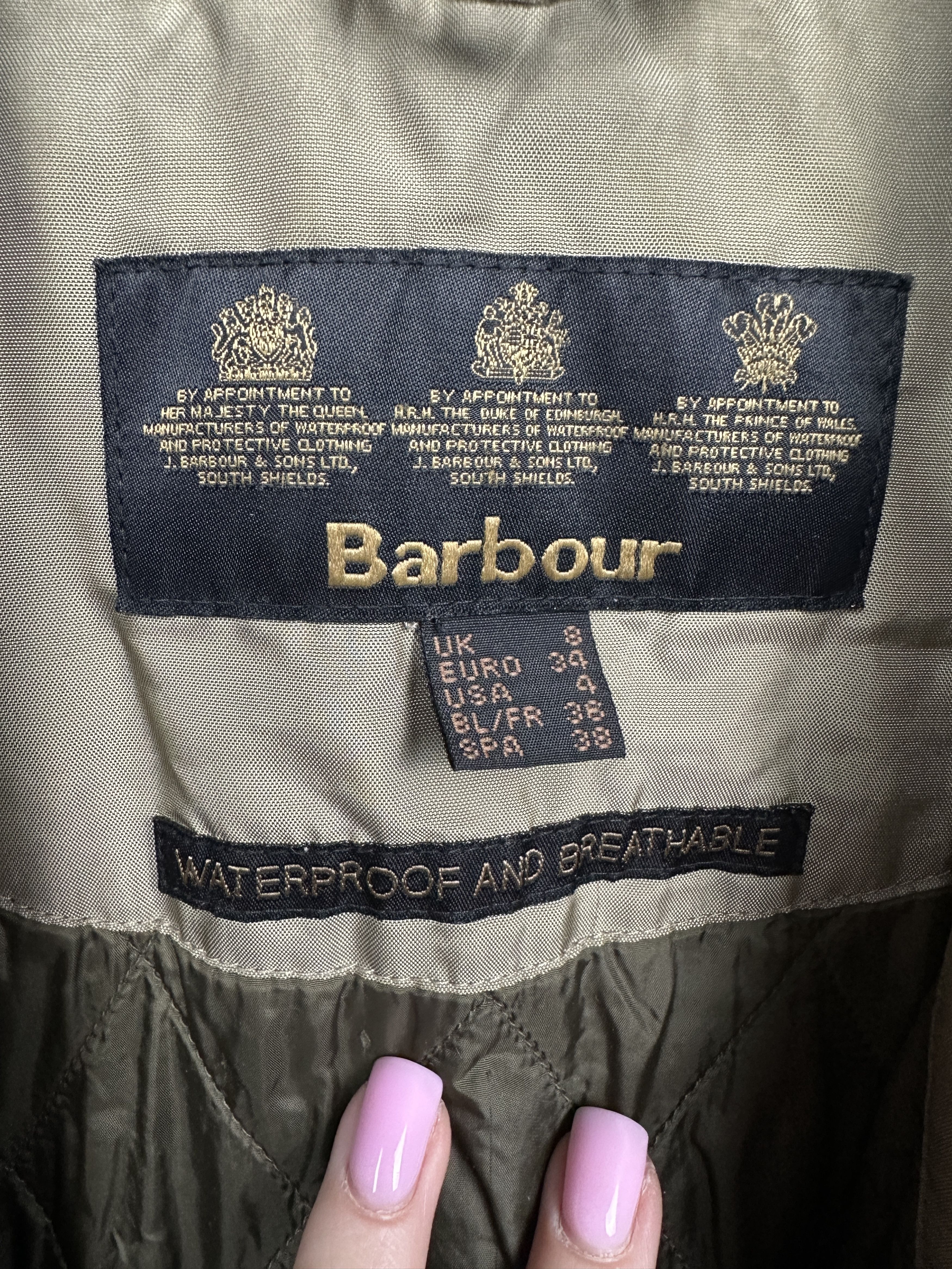 Barbour × Vintage Barbour Womens Metallic Nylon Jacket Size S / US 4 / IT 40 - 7 Thumbnail