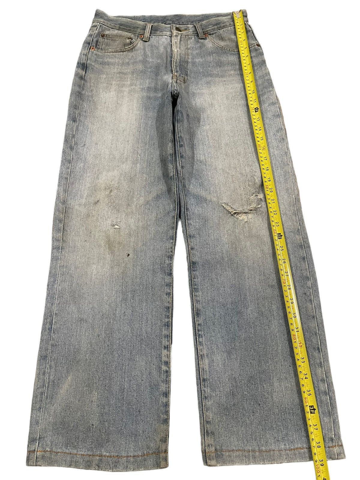 Fubu Vintage Japanese Brand Blue Wash Style Baggy Jeans Size US 30 / EU 46 - 10 Thumbnail