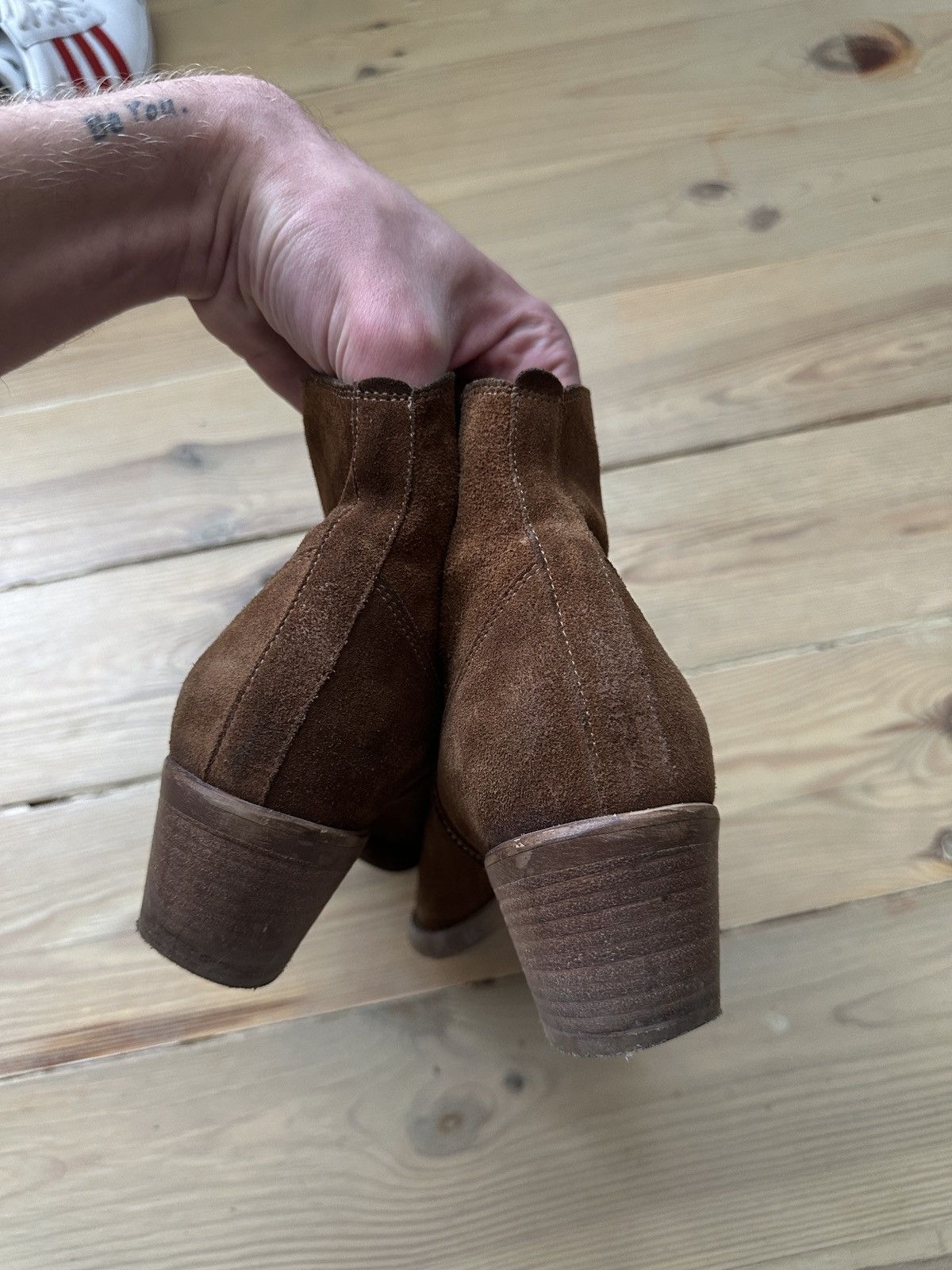 Vintage Boots Suede Leather lavorazione artigiana made in Italy Size US 6 / IT 36 - 9 Thumbnail