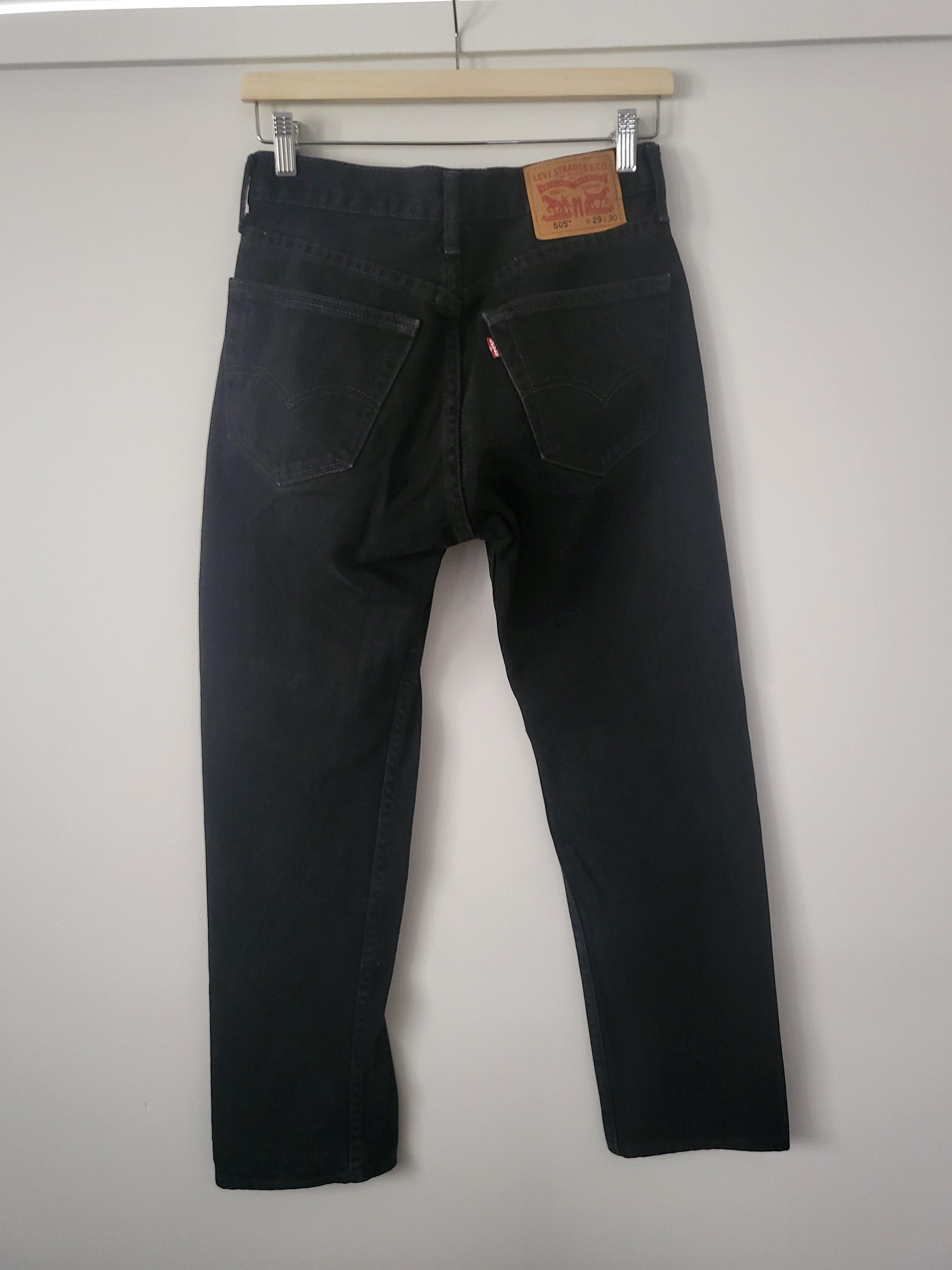 Levi's Black 505's Size US 29 - 2 Thumbnail