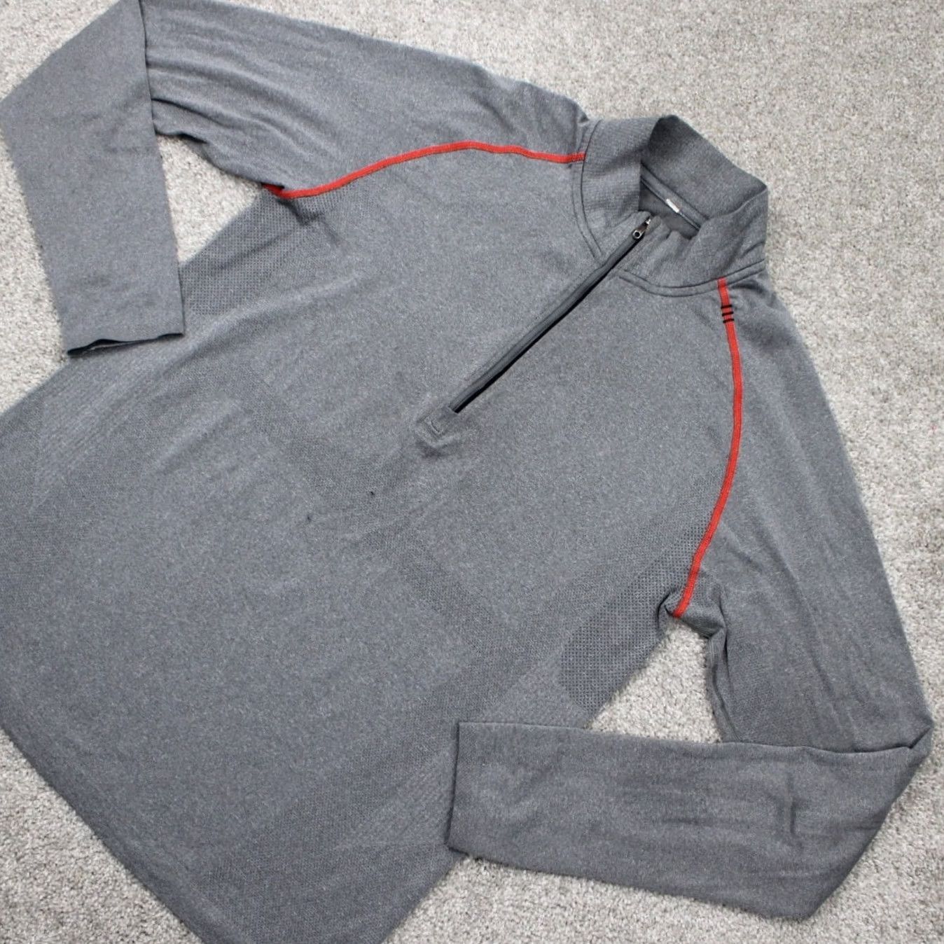 Lululemon Lululemon Metal Tech Sweatshirt Mens Large Gray 1/4 Zip Long Sleeve Pullover Size US L / EU 52-54 / 3 - 3 Thumbnail