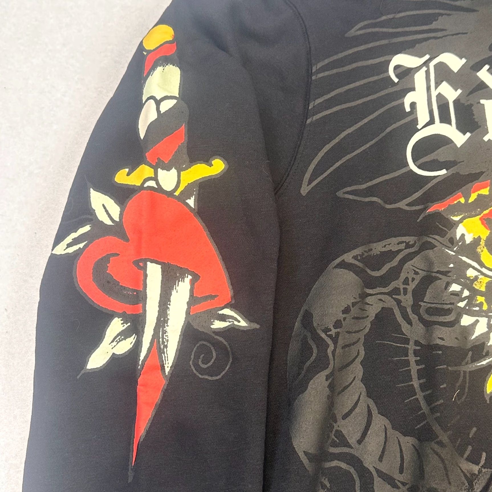 Ed Hardy Ed Hardy Y2K Snake Eagle AOP Double Sided Graphic Pullover Hoodie Men XL Multicolor Size US XL / EU 56 / 4 - 3 Thumbnail