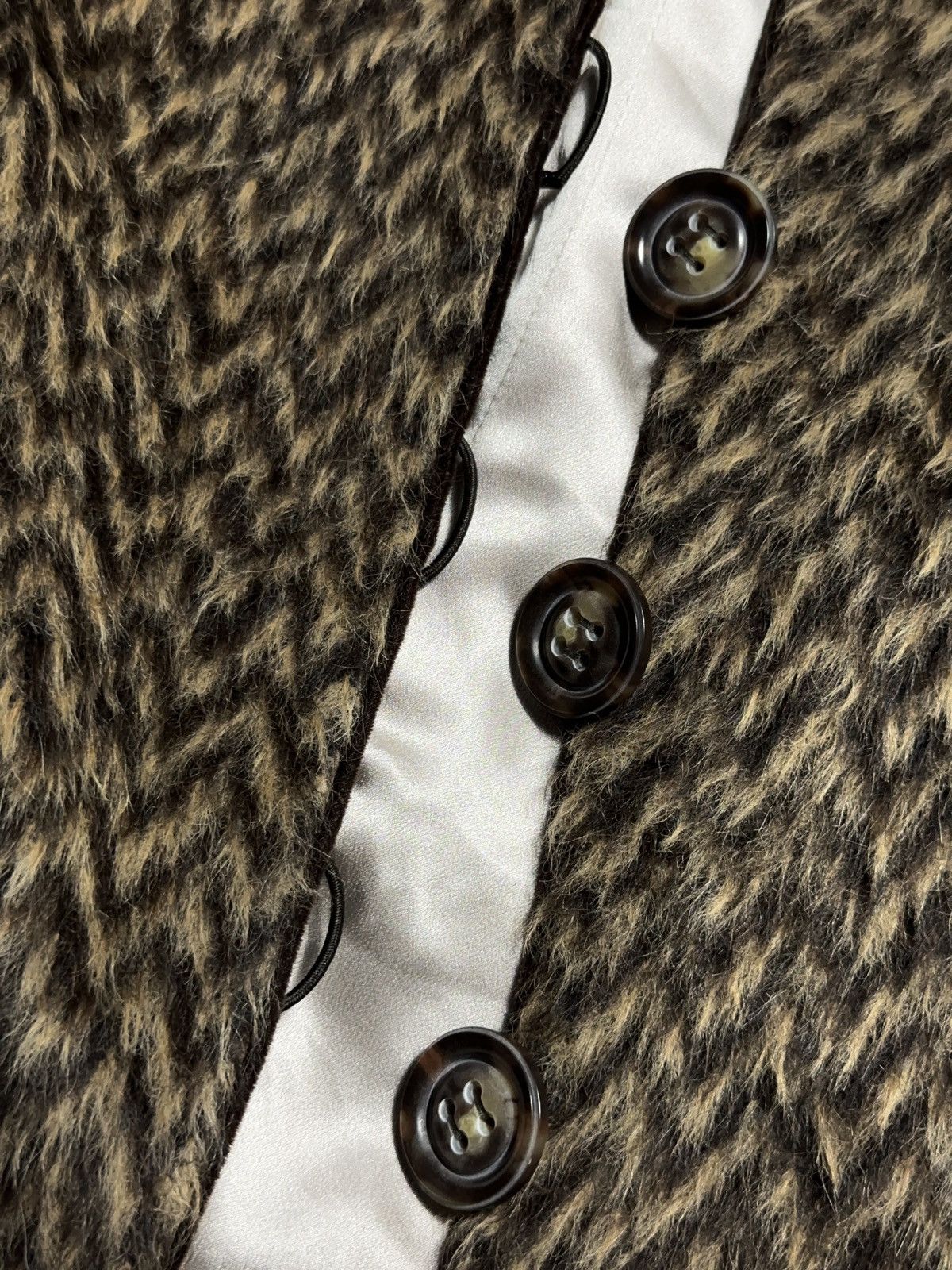 Giorgio Armani Giorgio Armani Alpaca & Silk Round Neck Cropped Jacket Size M / US 6-8 / IT 42-44 - 7 Thumbnail