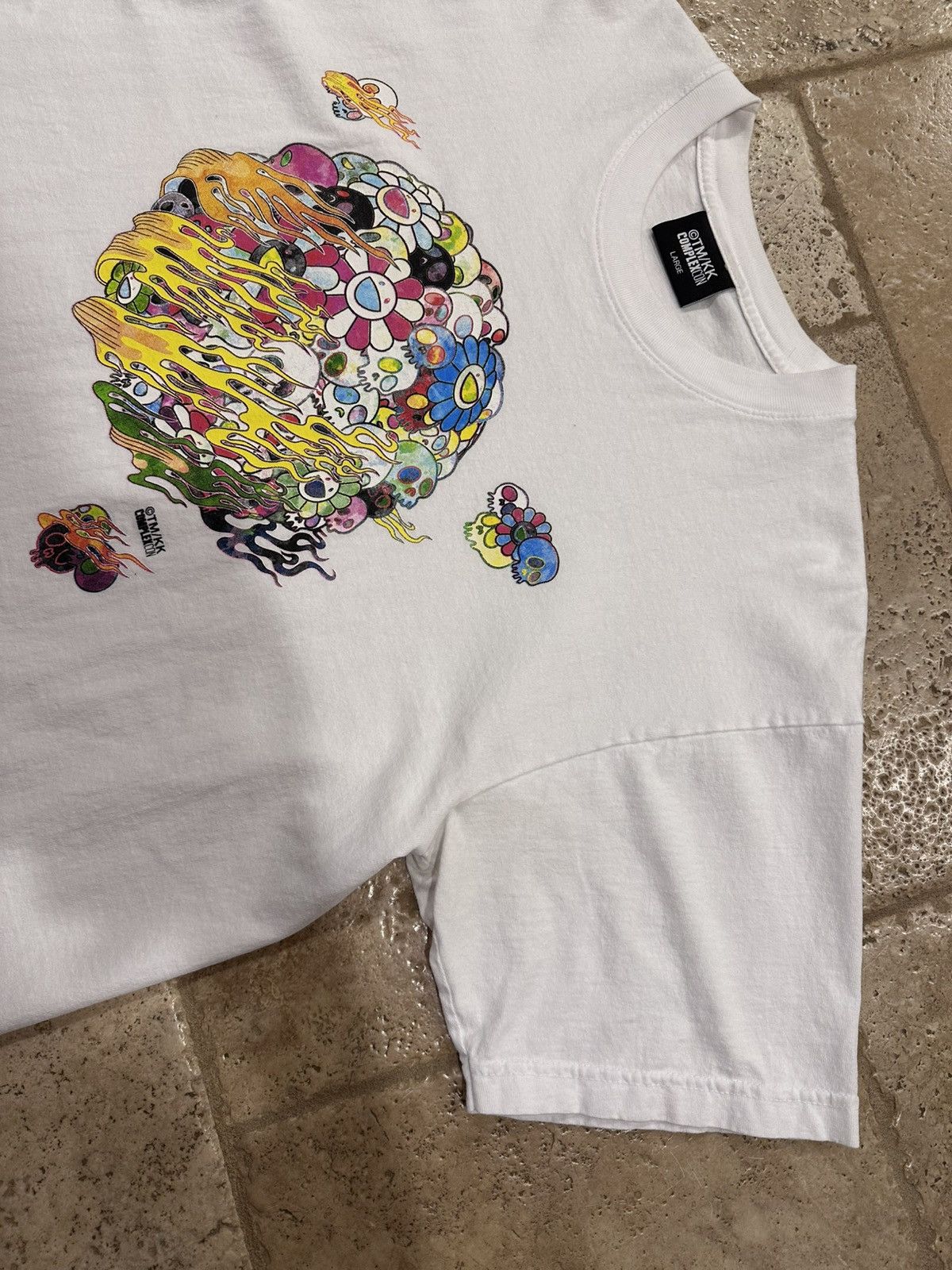Complex × Takashi Murakami Takashi Murakami LB Complexcon Flaming Skulls & Flowers Tee Size US L / EU 52-54 / 3 - 5 Thumbnail
