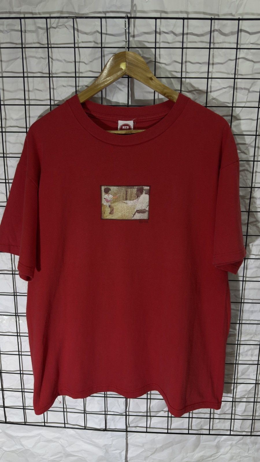 Vintage Vintage red ink center logo skate tee shirt Size US XL / EU 56 / 4 - 2 Thumbnail